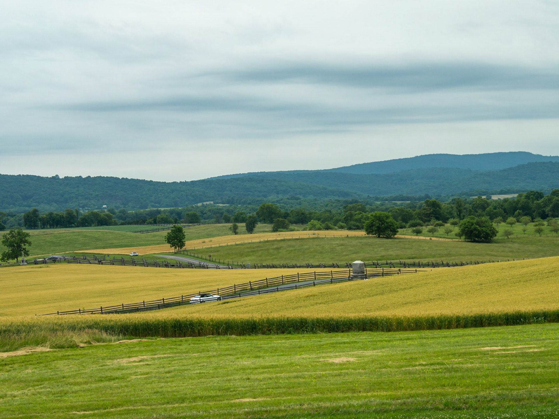 Toward South Mountain, where the previous battle was fought