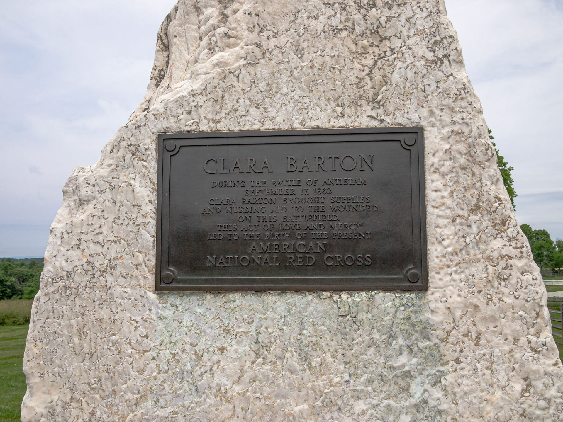 Monument honoring Clara Barton