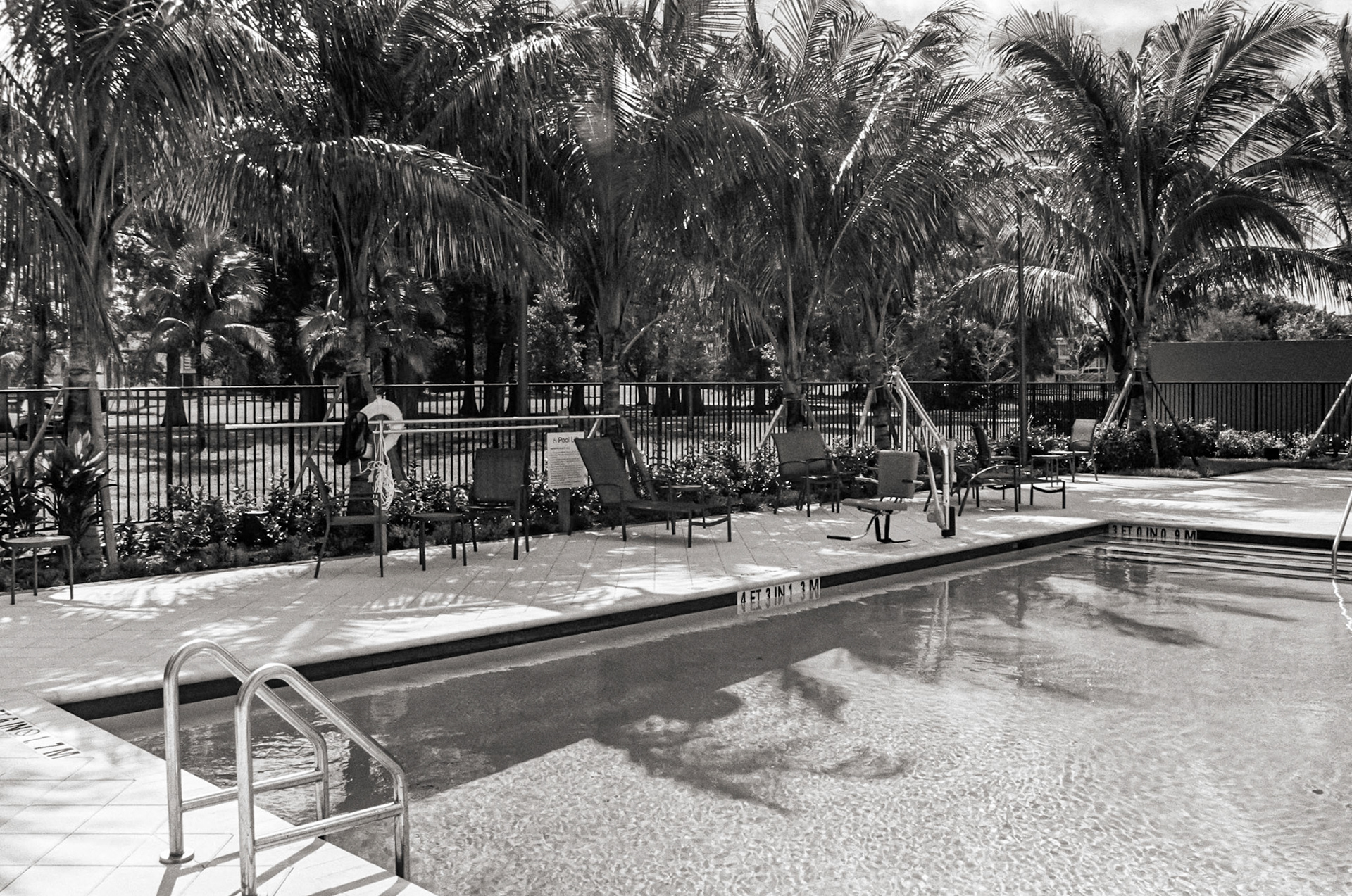 Pool at my hotel, Fairfield Inn, in Tamarac