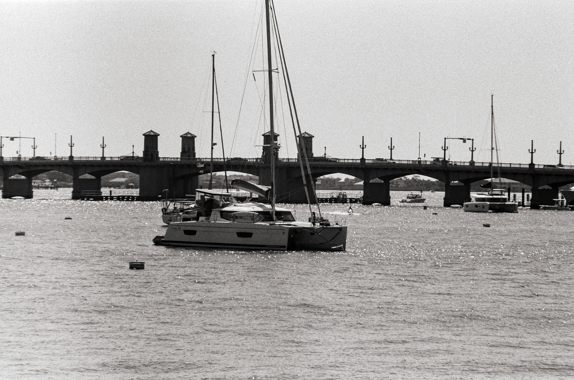 St Augustine bay looking south toward Bridge of Lions