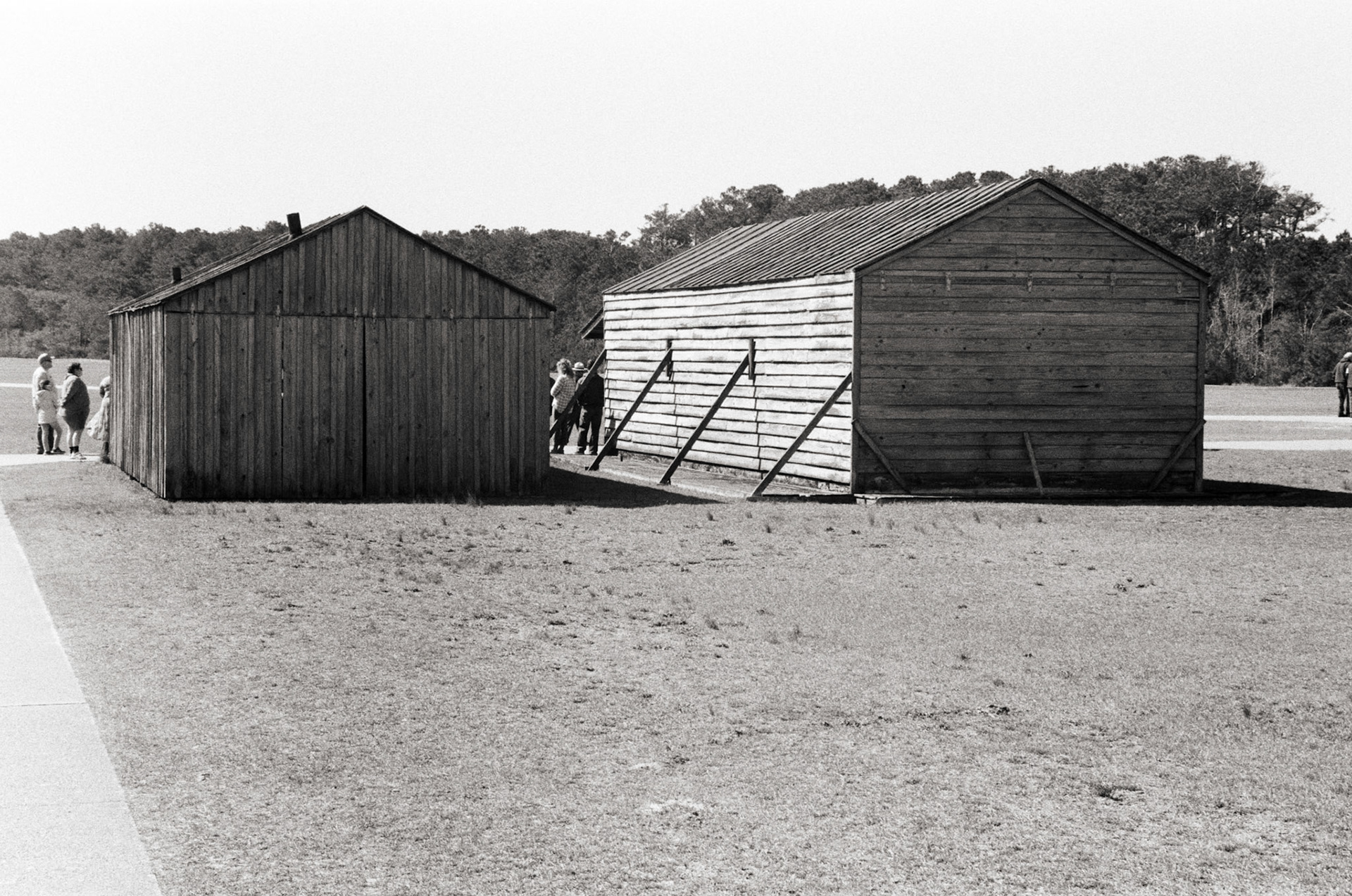 Hanger and living quarters for the Wrights