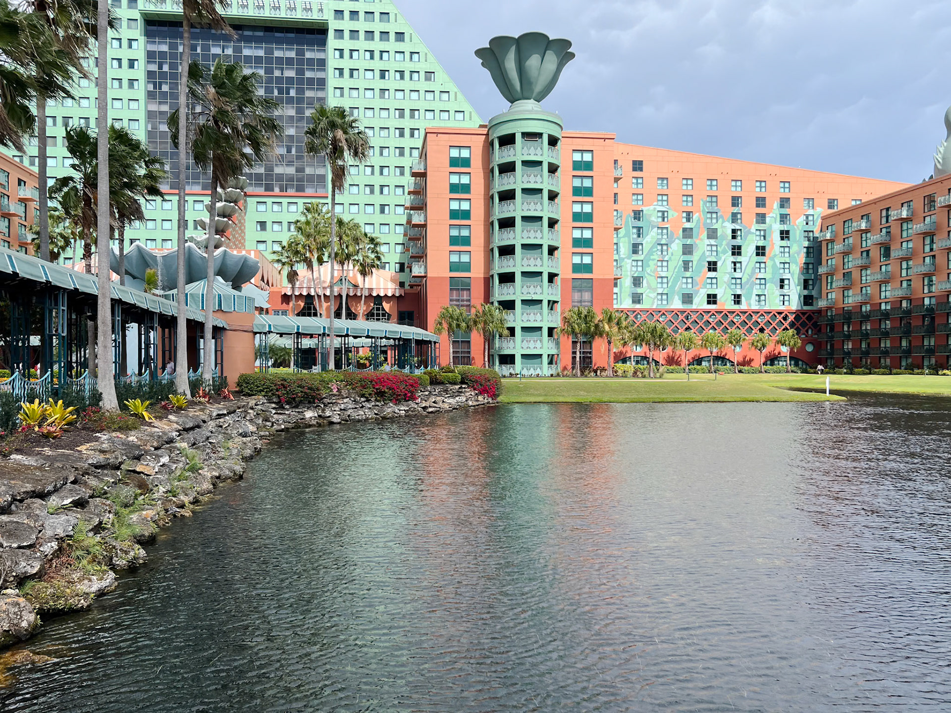 Lagoon in front of Dolphin Hotel