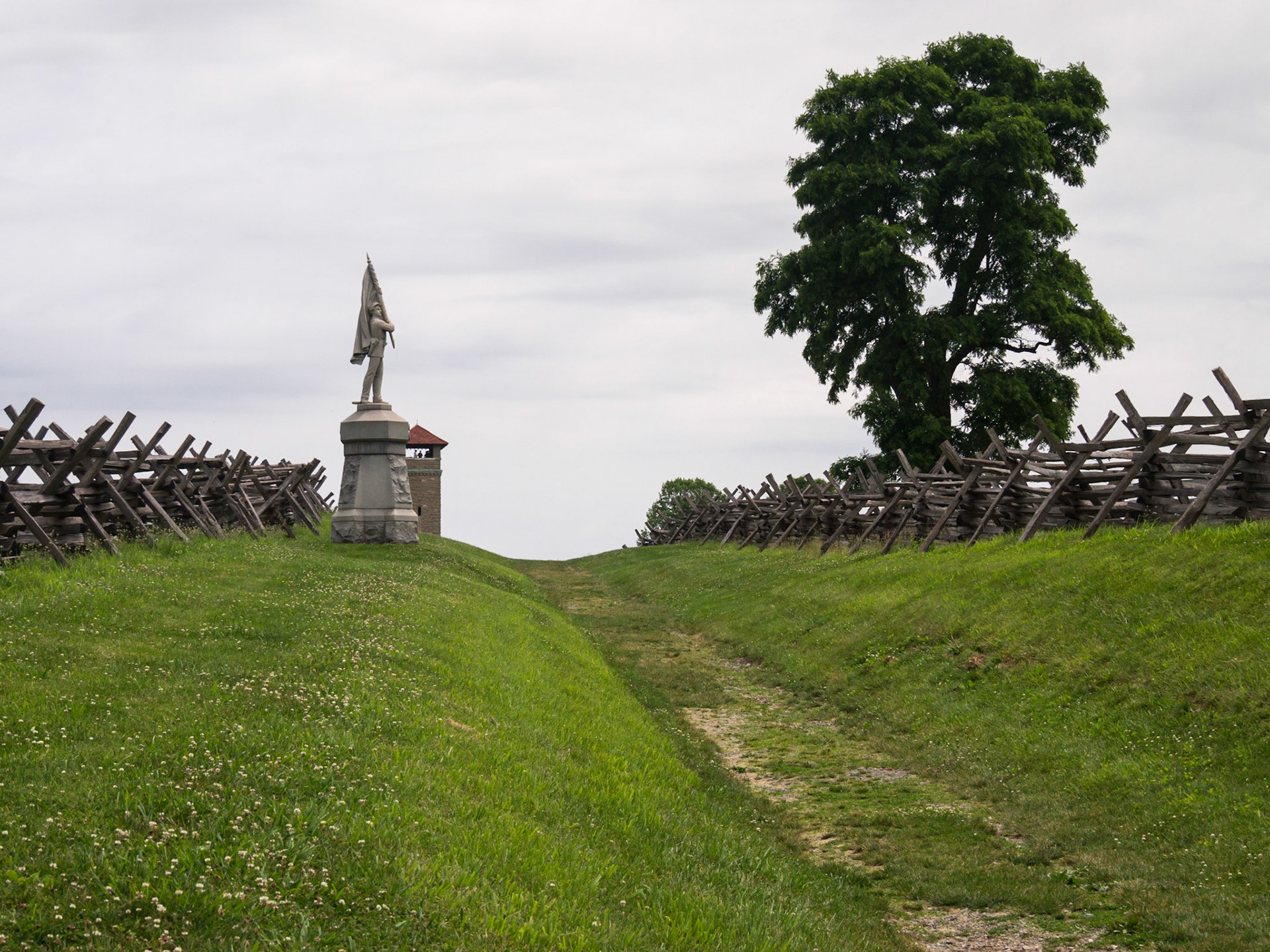 More of the sunken road