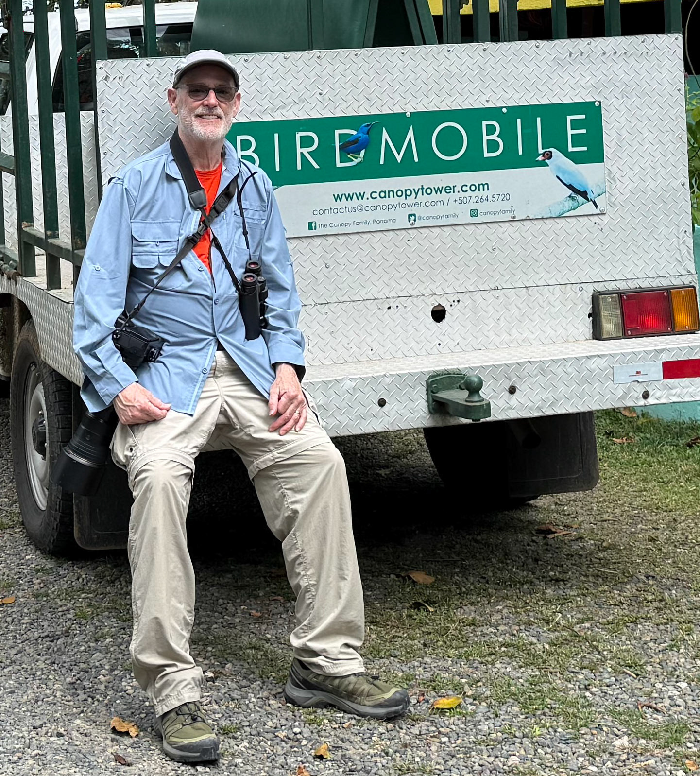Jim at the Birdmobile Truck