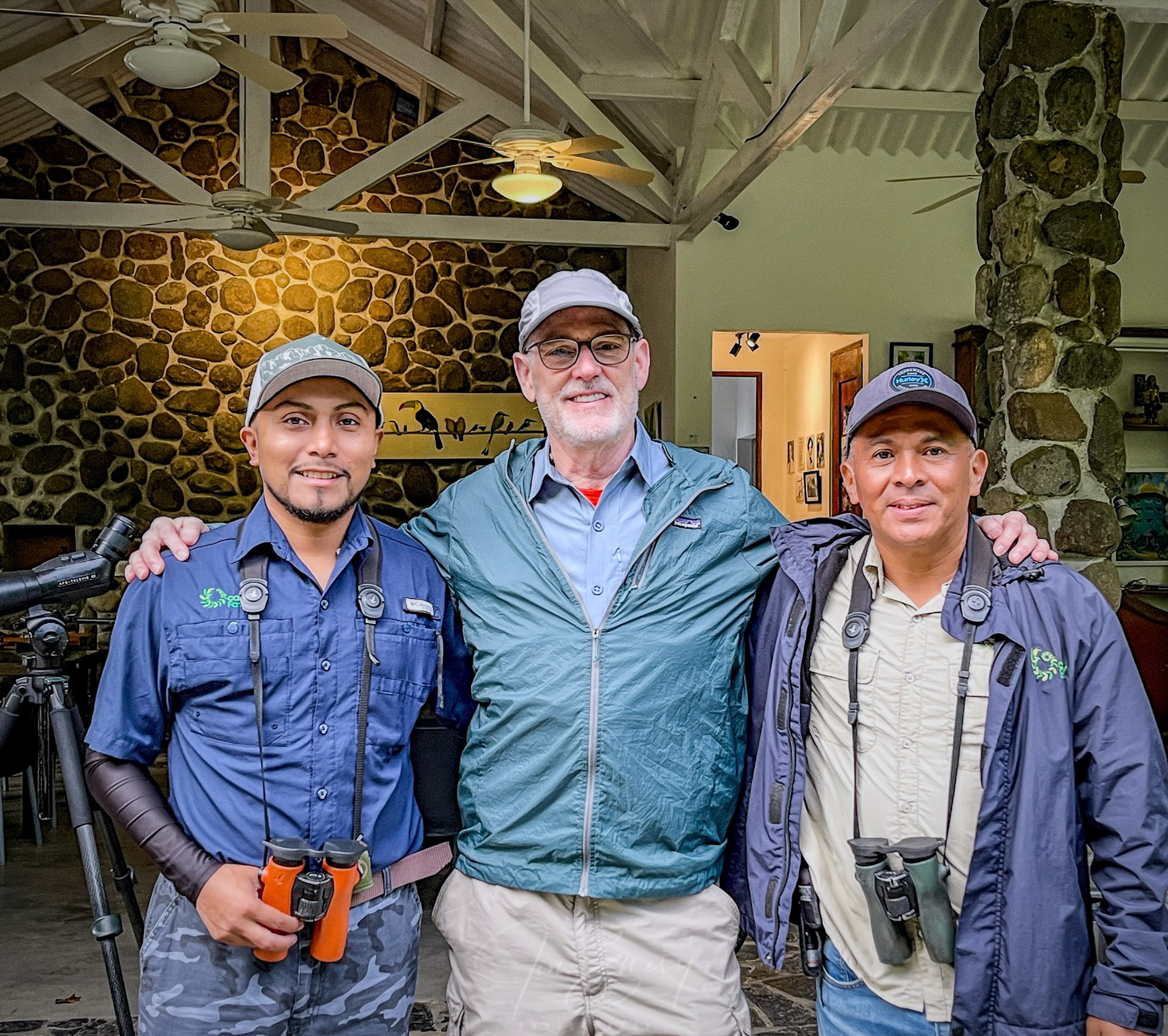 Eric, Jim and Alex at Canopy Lodge