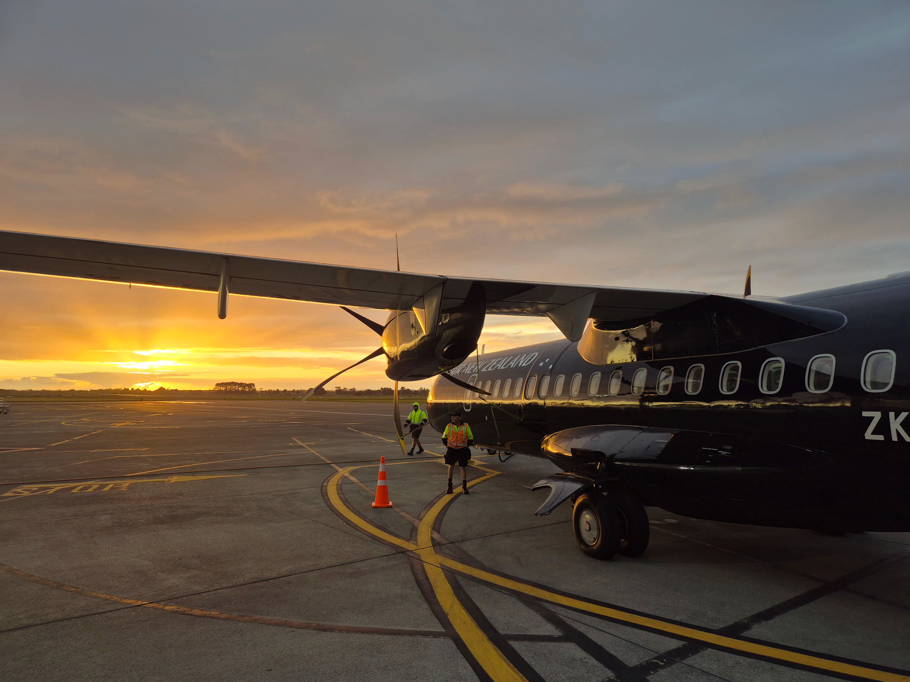 Flying into the sunset