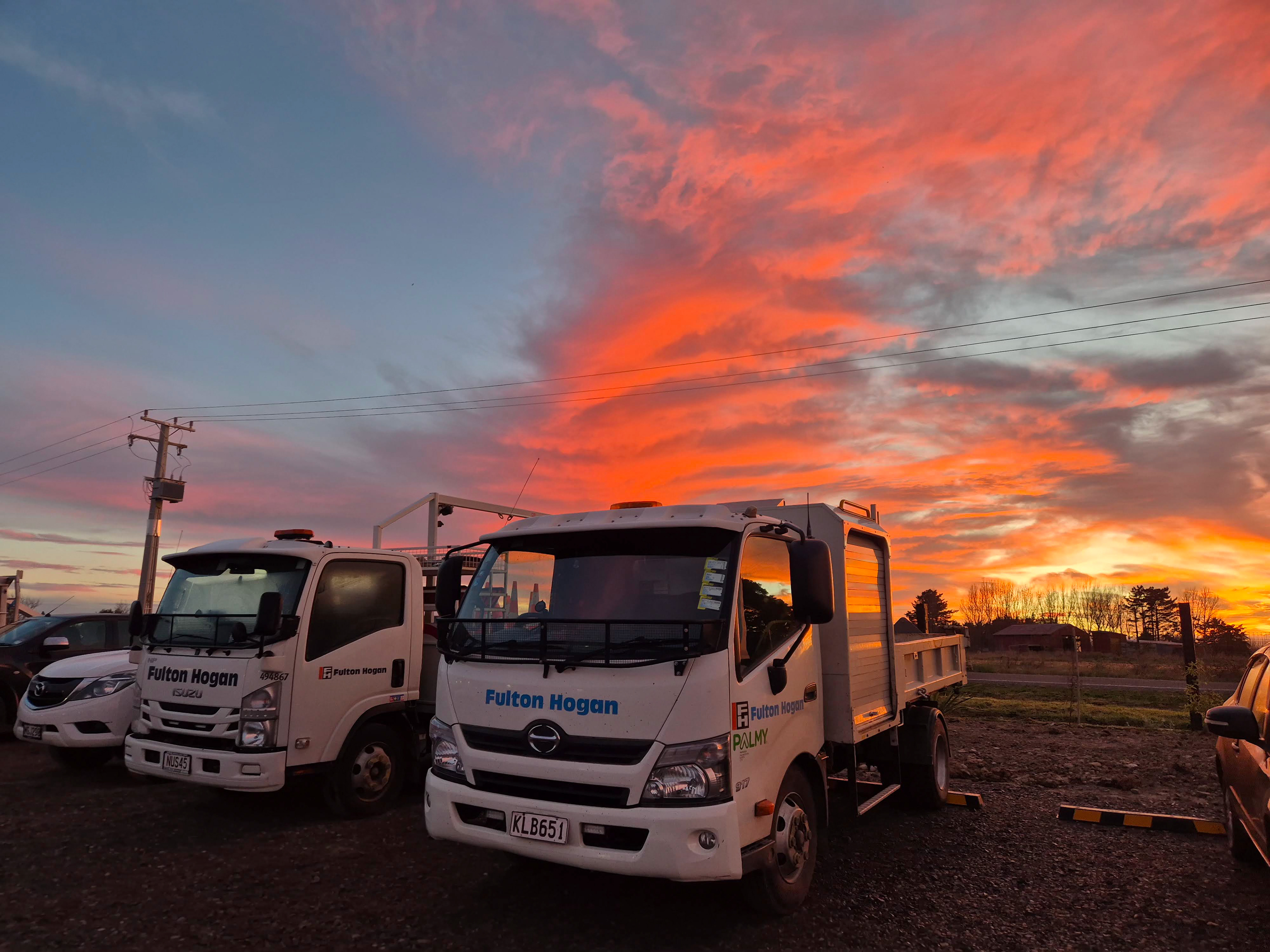 Work sunrises