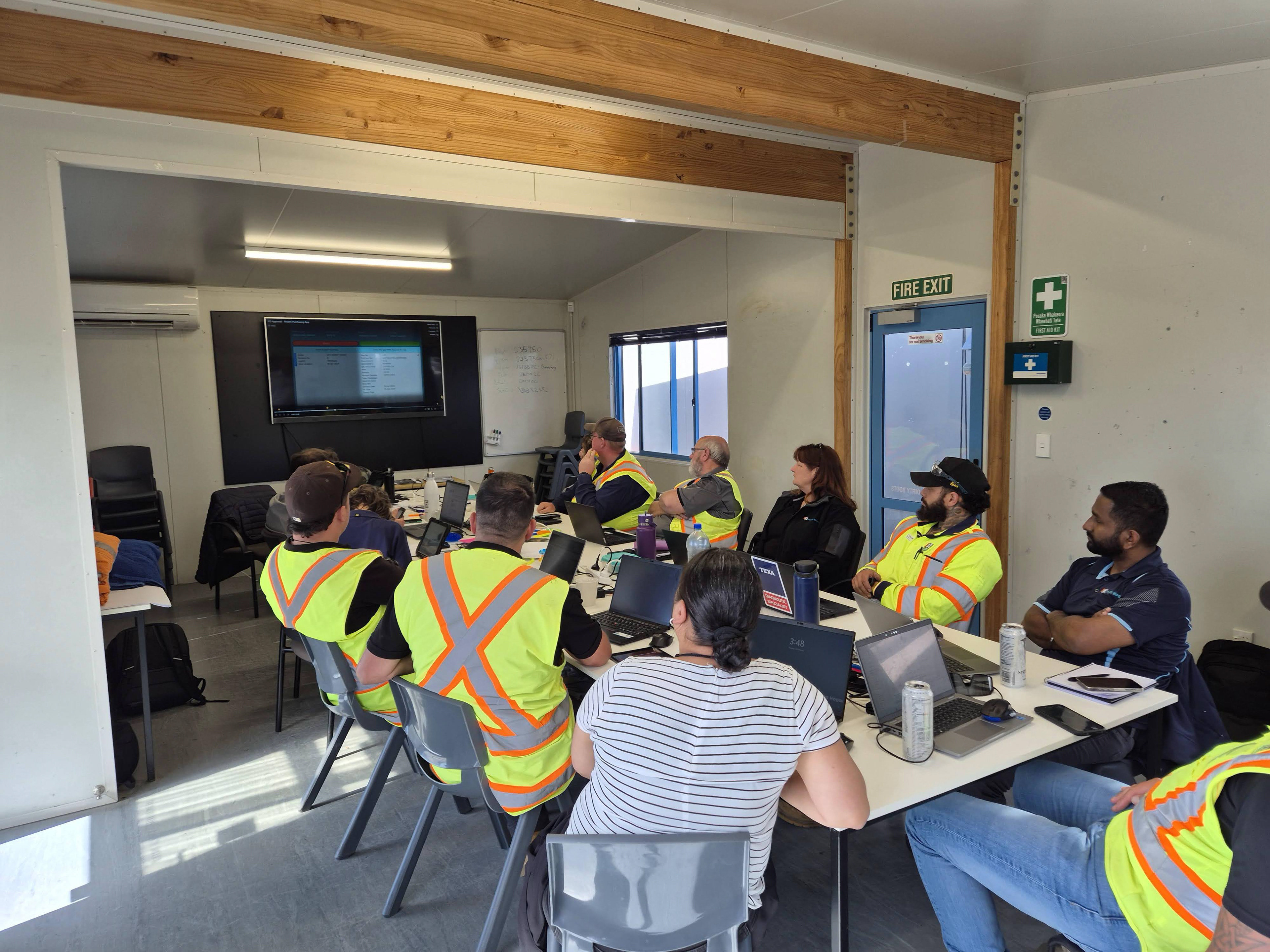 One of many training sessions