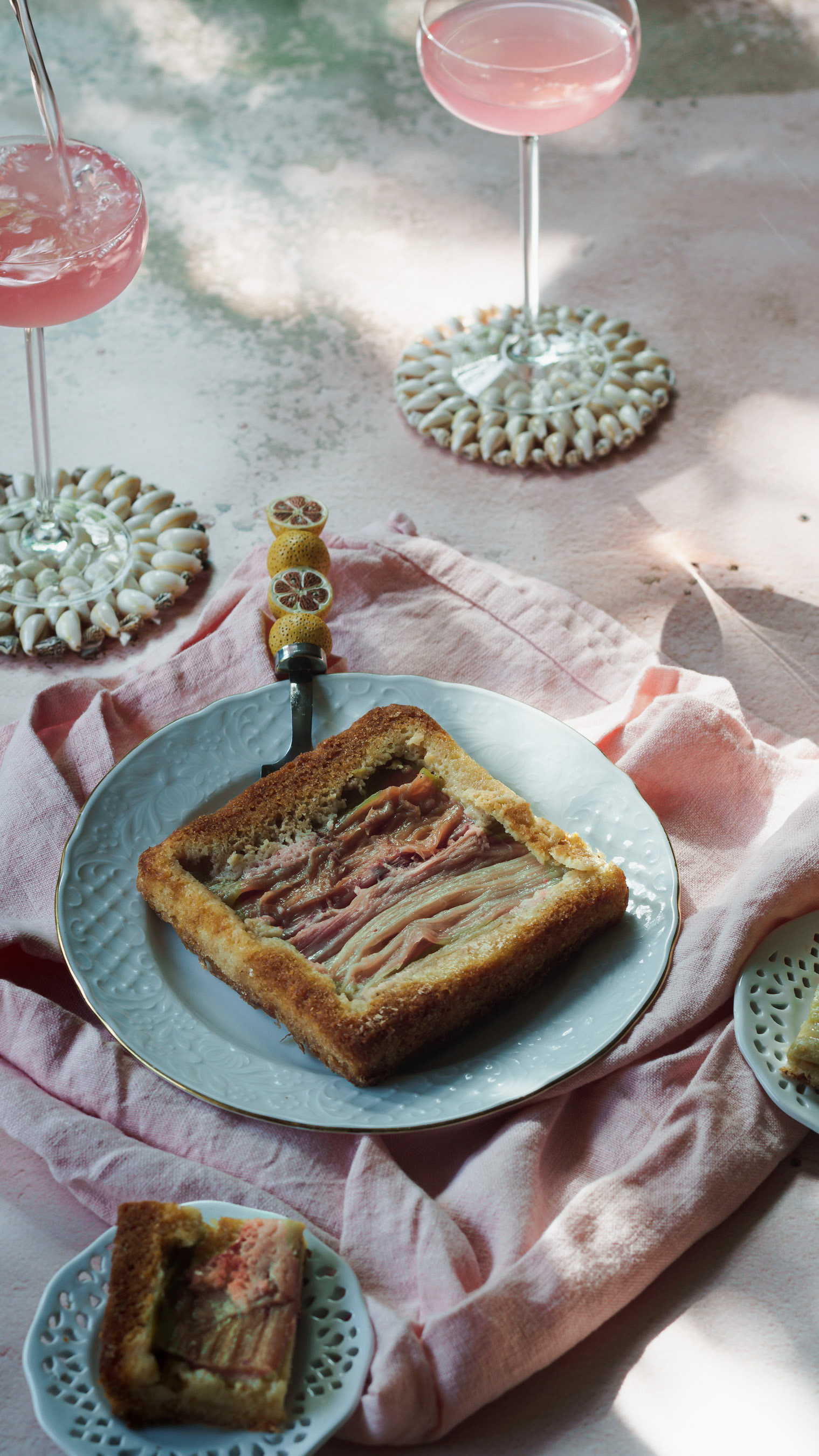 Spring rhubarb cake, Teuntje v.d Brekel