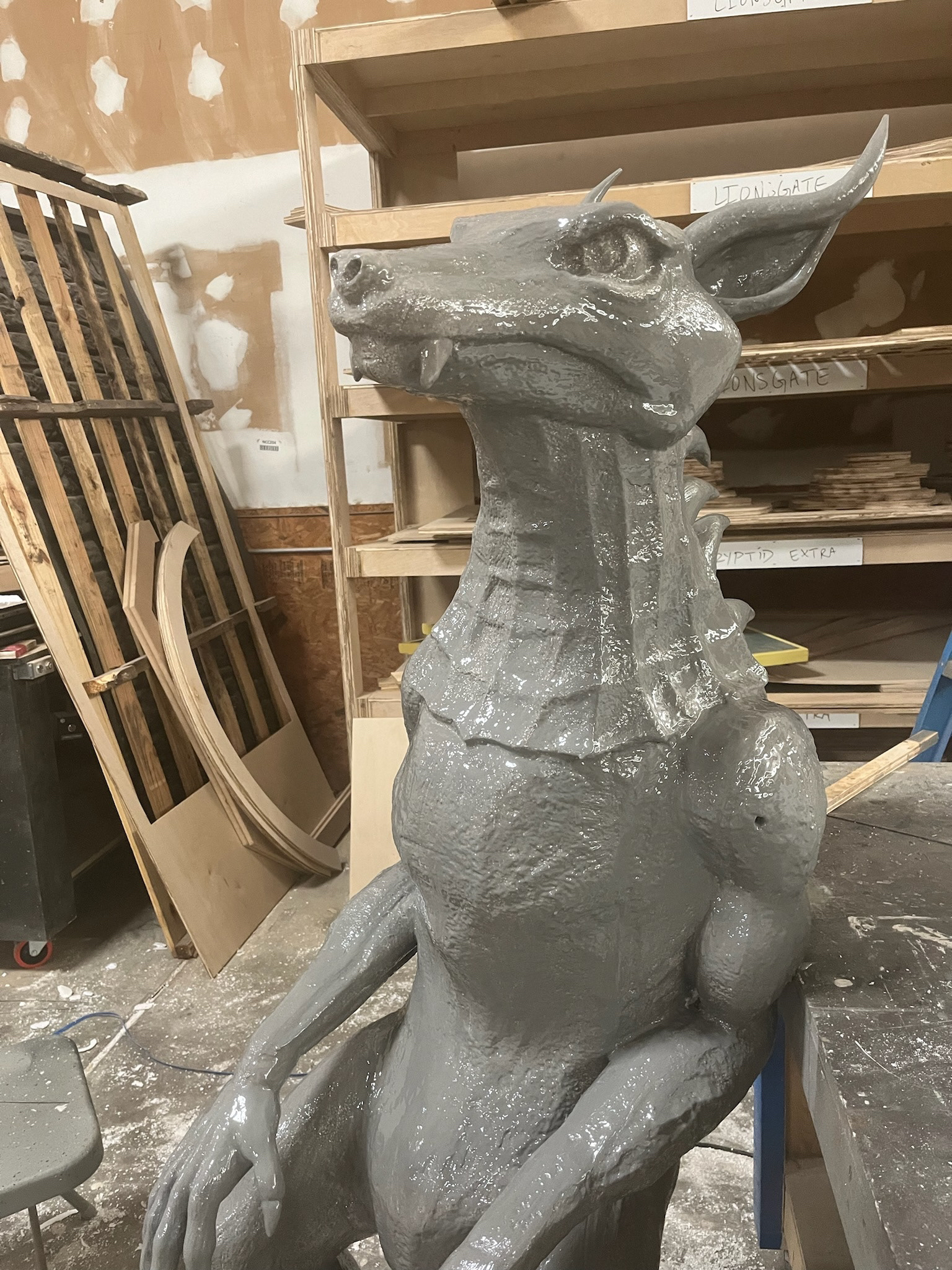 Chupacabra Sculpted from Foam and Freeform Epoxy