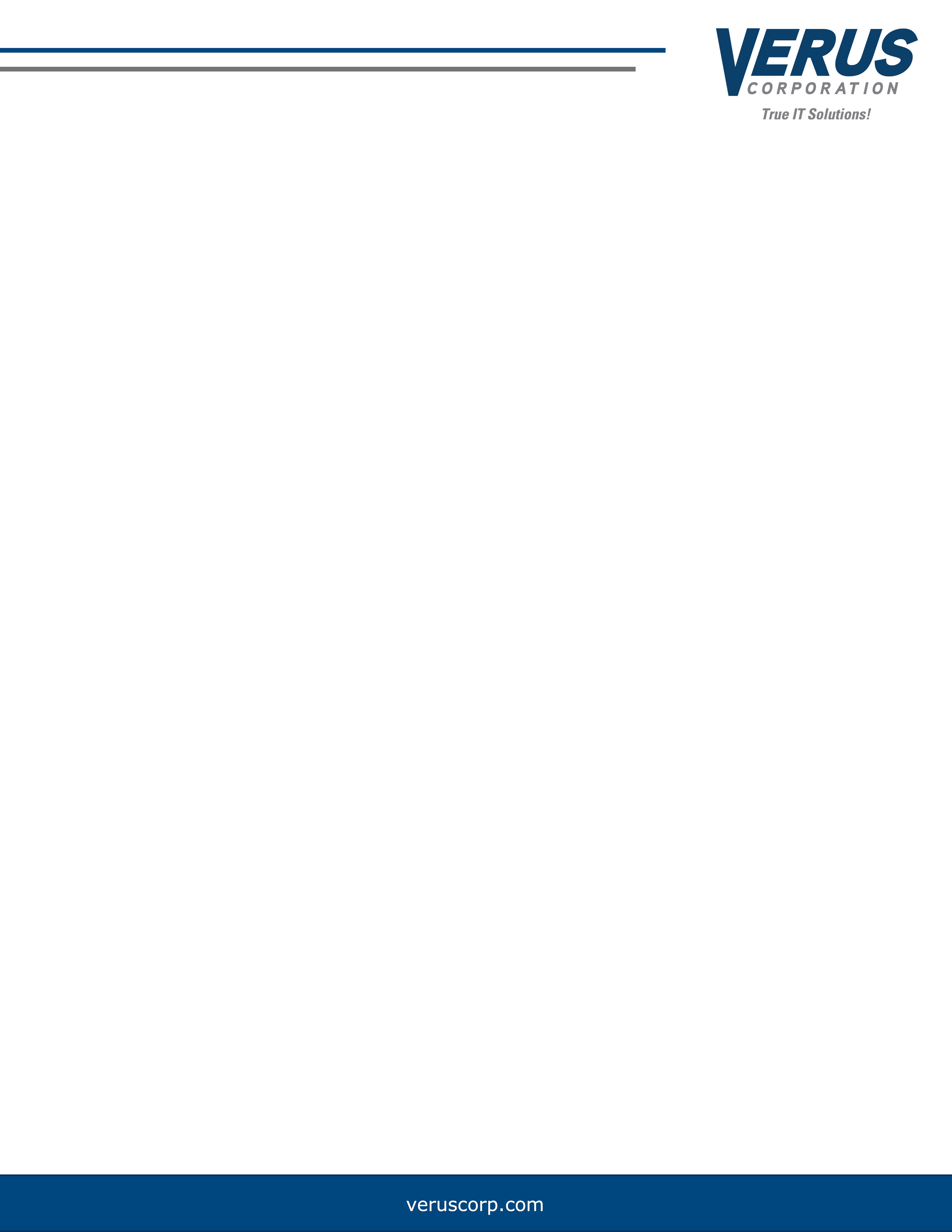 Verus Letterhead without Content