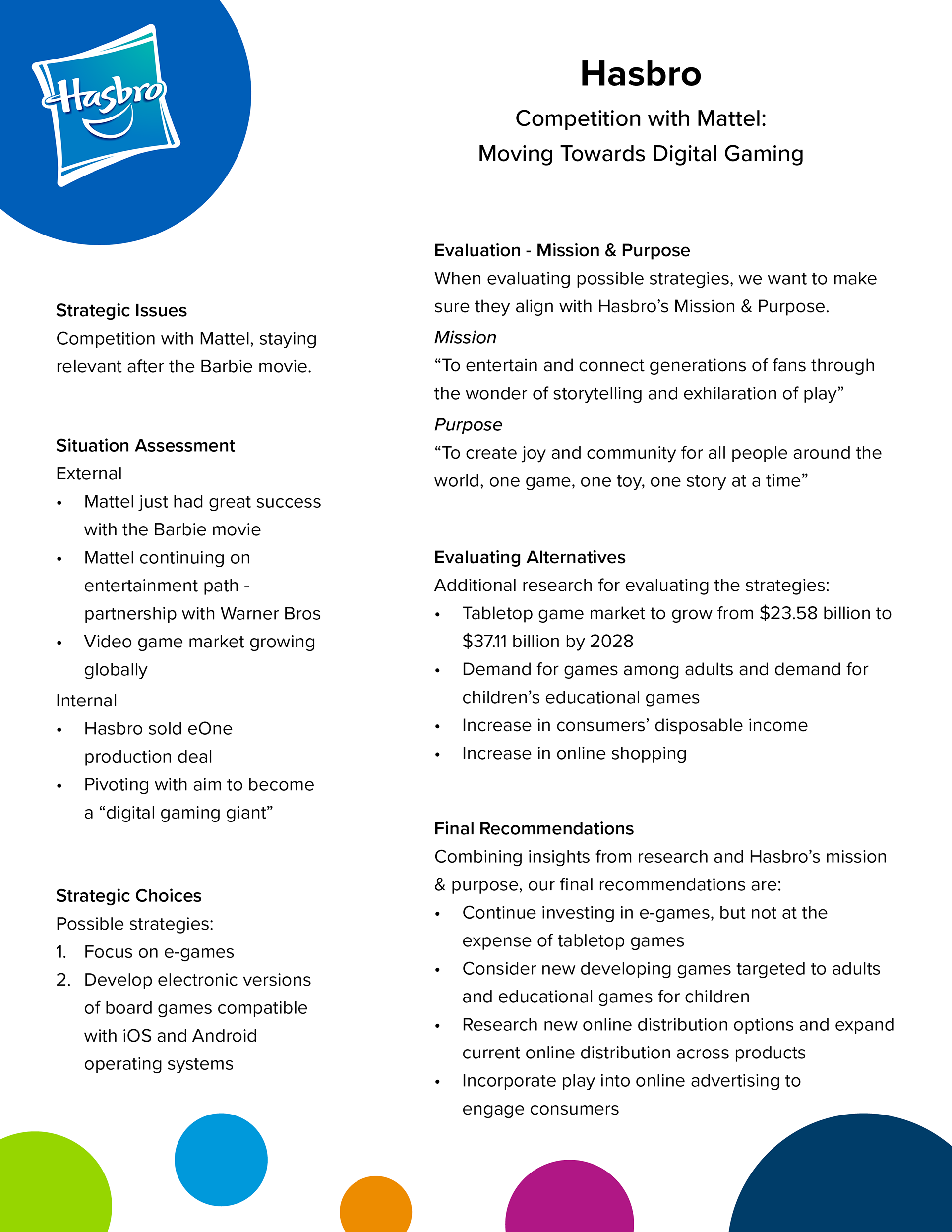Filled One-Sheet