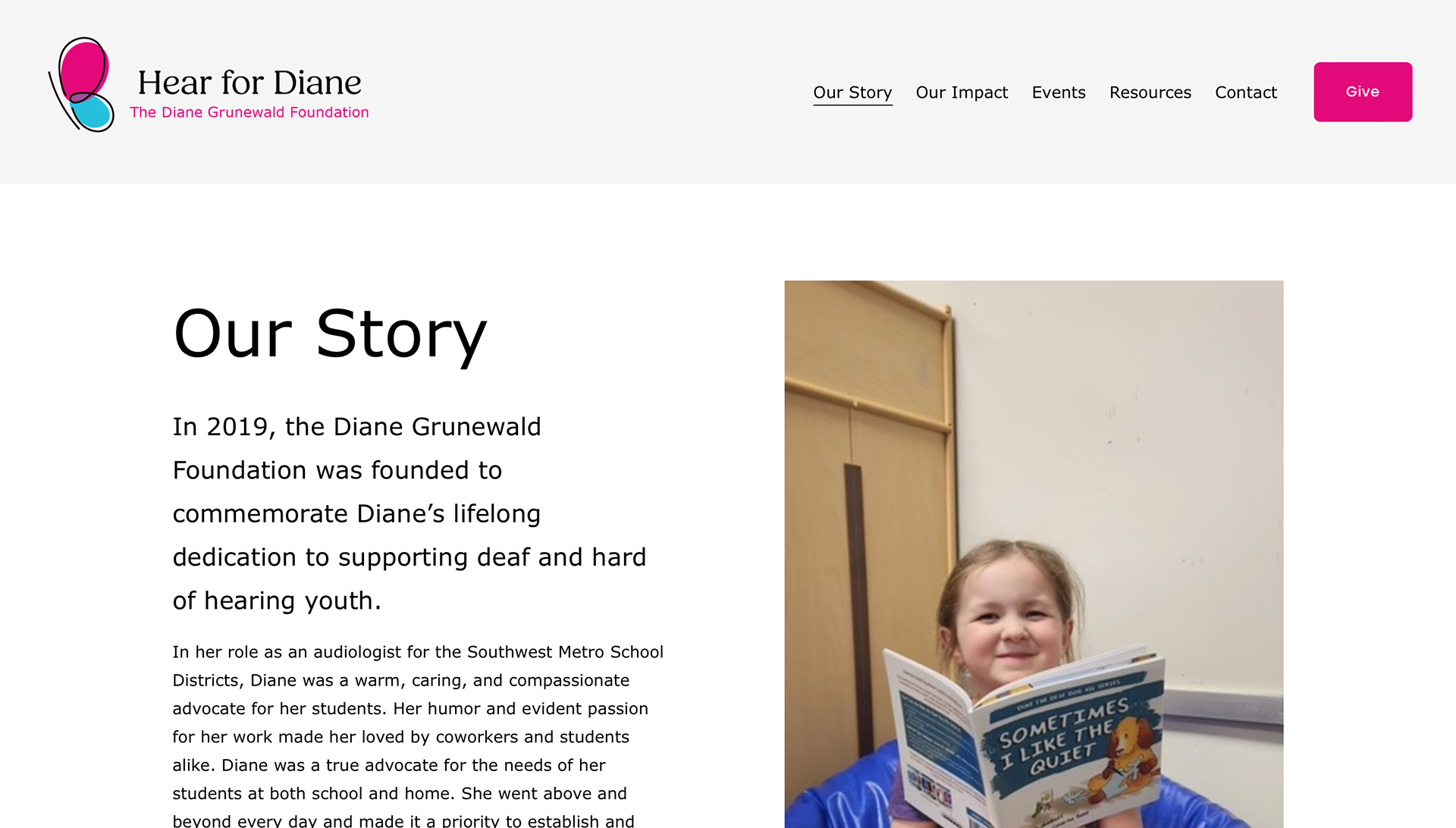 New Website Our Story Page