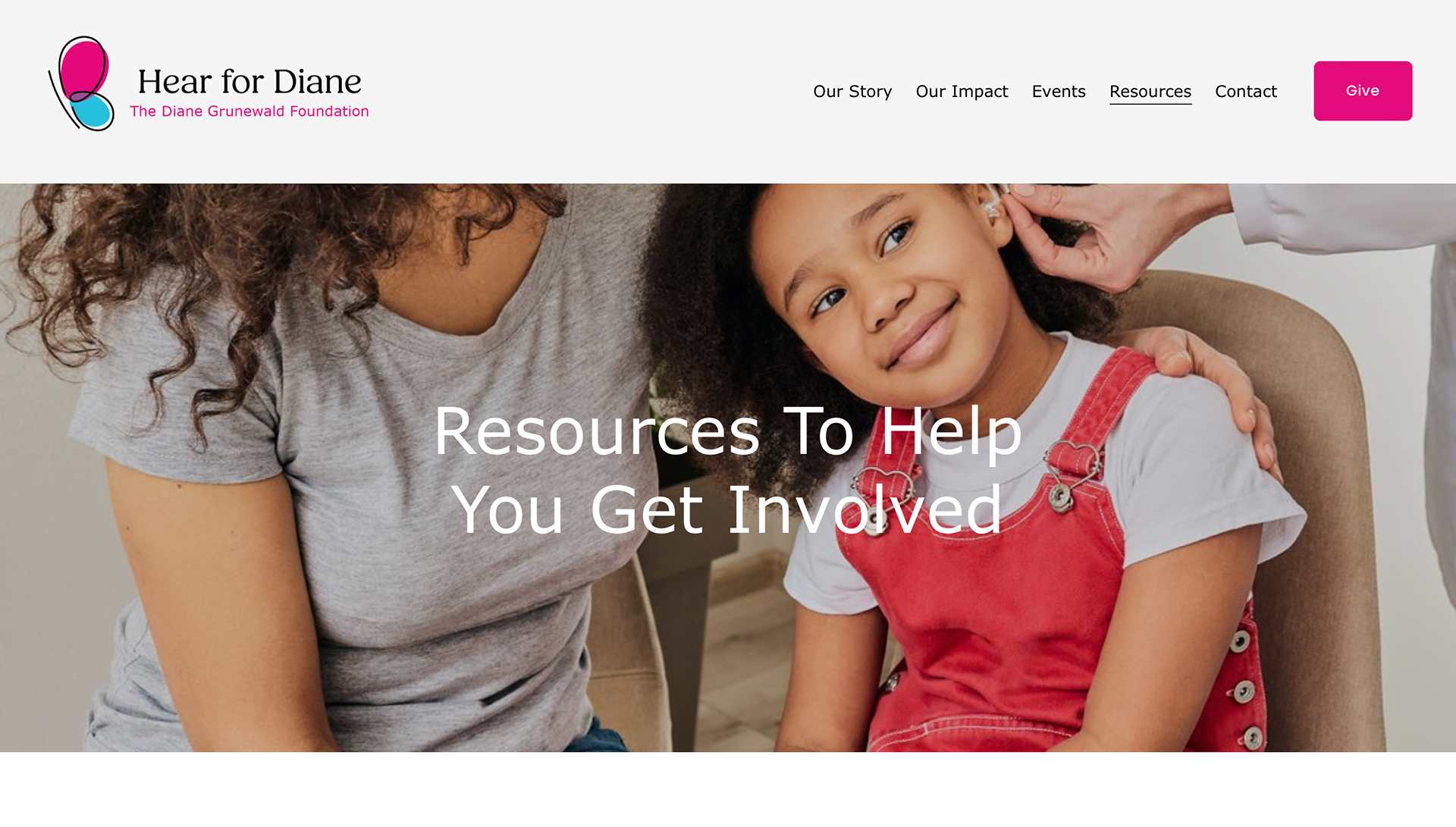 New Website Resources Page