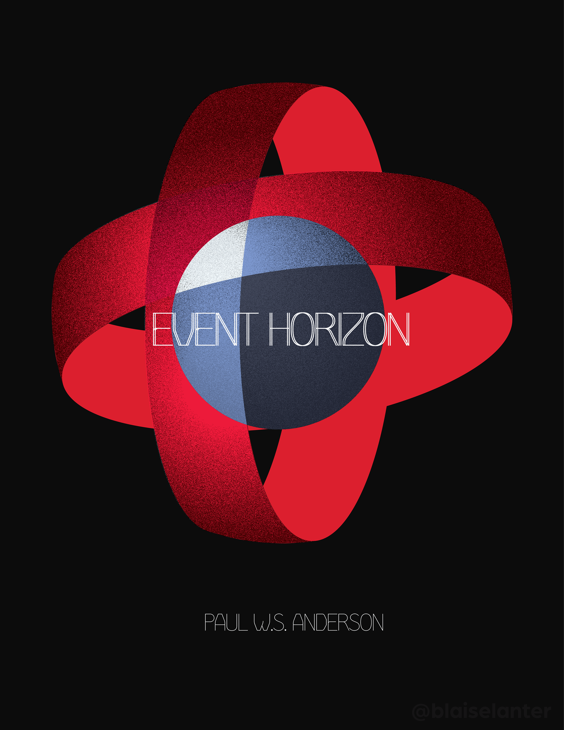 Abstract poster for the film Event Horizon