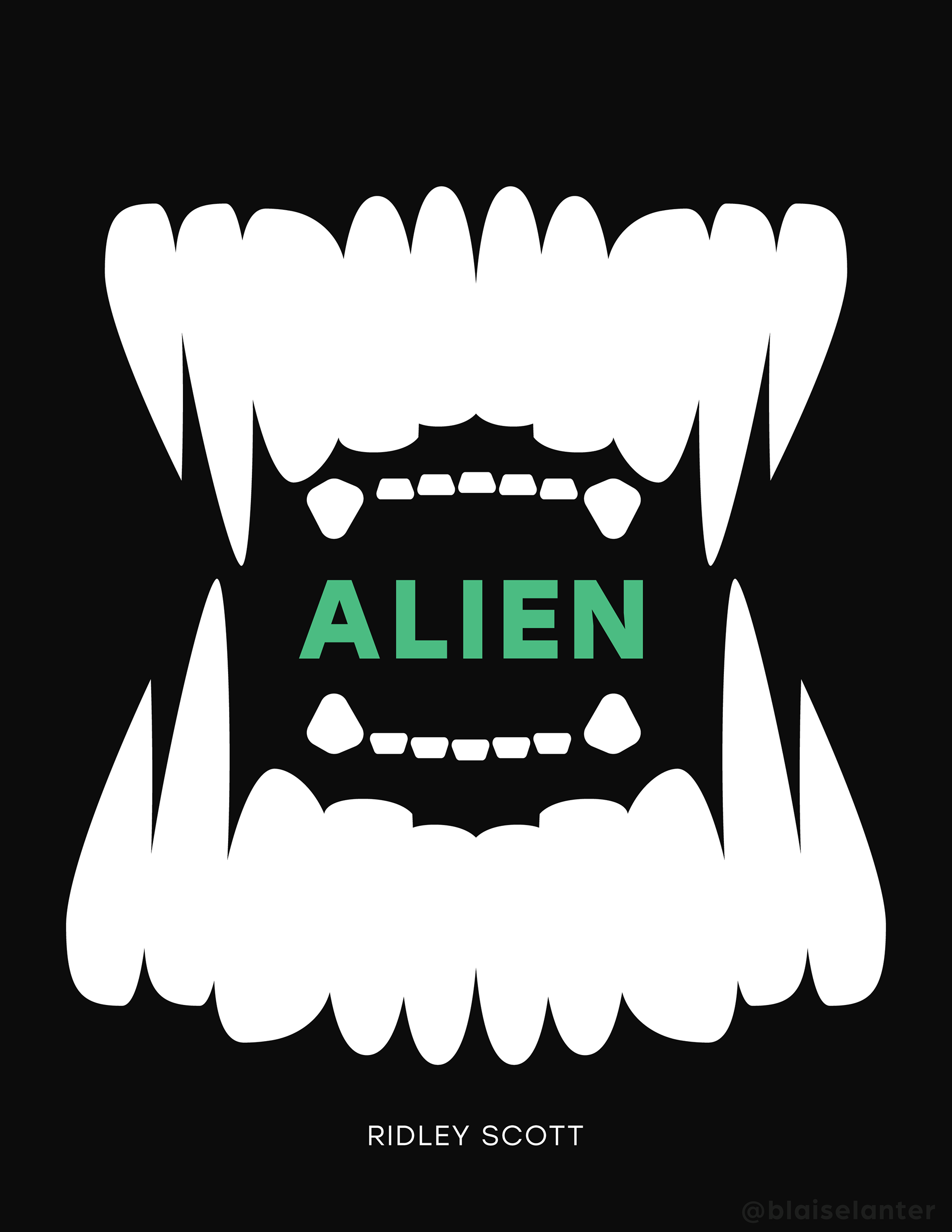 Minimalist poster for the movie Alien