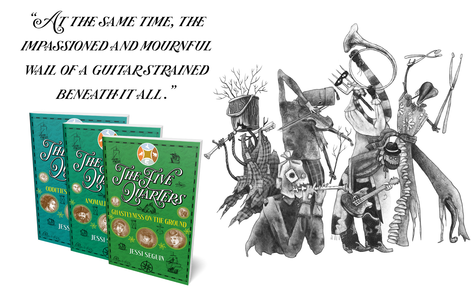 Interior image from The Five Quarters Middle Grade fantasy series