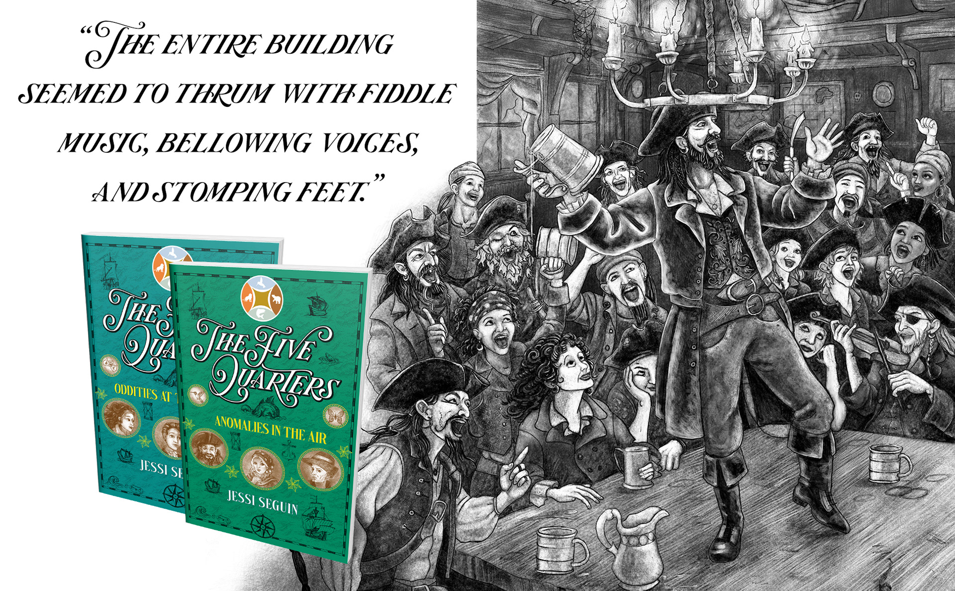 Interior image from The Five Quarters Middle Grade fantasy series