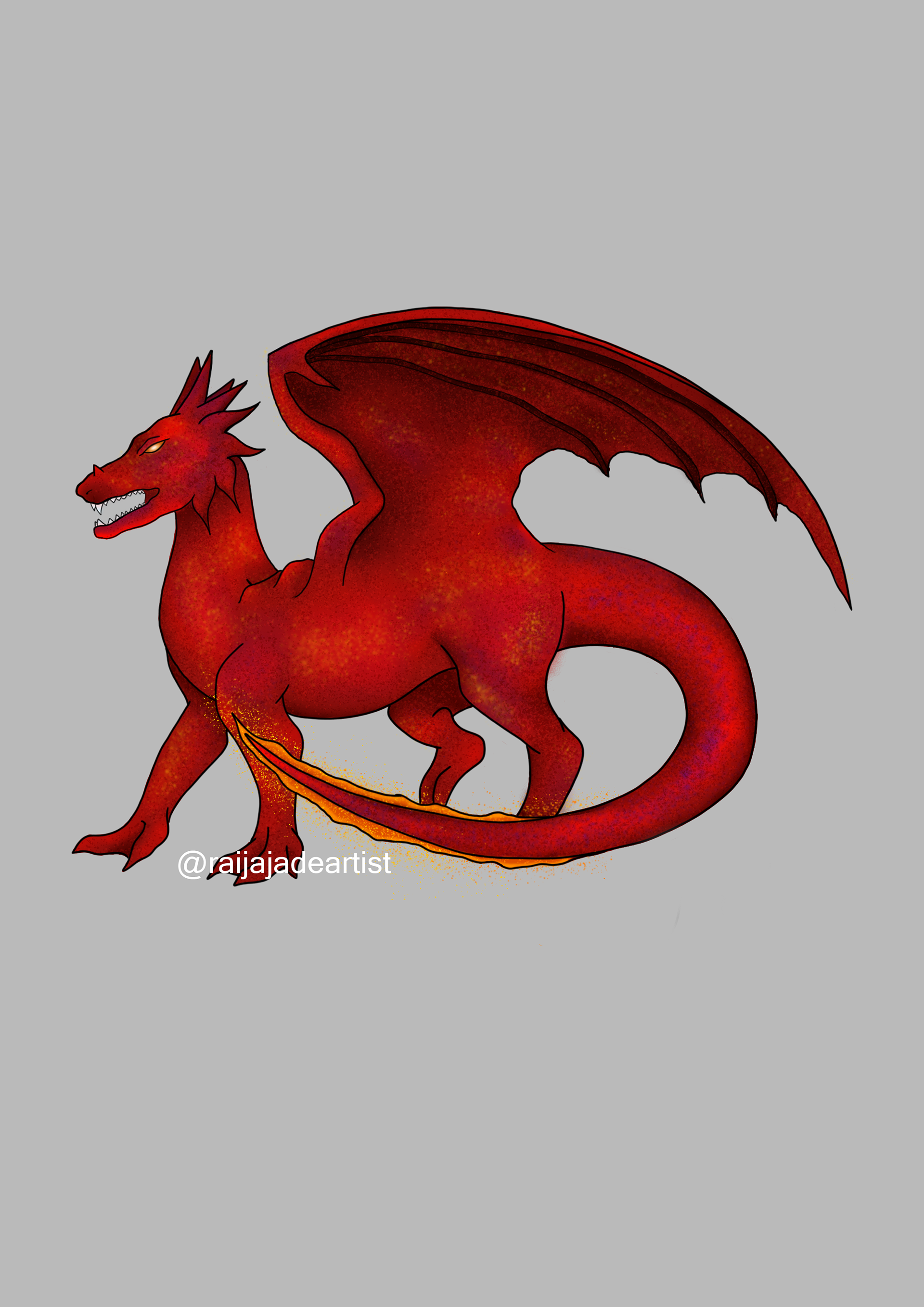 OG Dragon Character, Digital Drawing, Adobe Photoshop, 2023