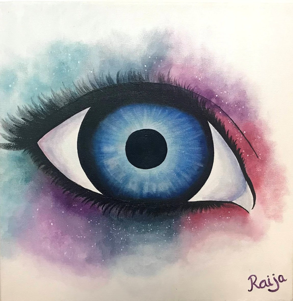 Galaxy Eye, Acrylic on Canvas, 2021