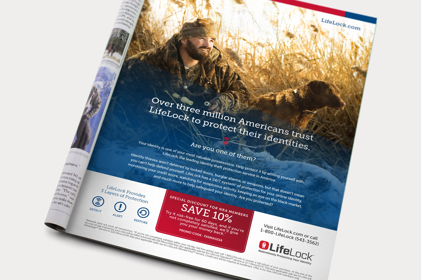 Mark Anthony Munoz LifeLock Partner Campaign: Print Ad
