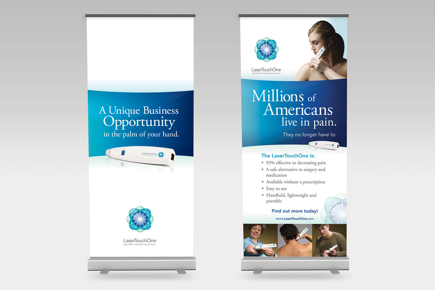 Mark Anthony Munoz LaserTouchOne Trade Show Banners