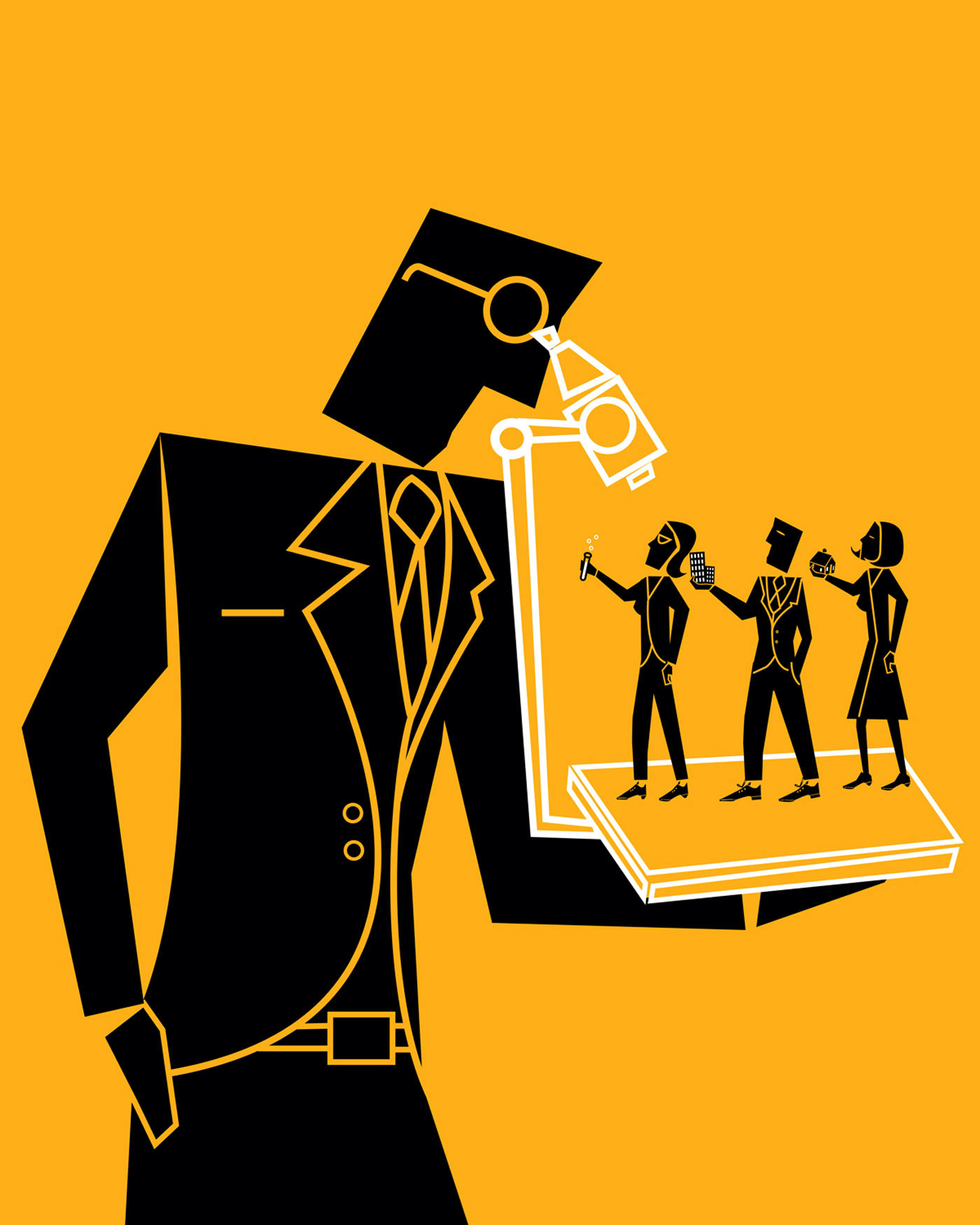 "Total Rewards in the Next Economy" Cover + Feature Editorial Illustrations