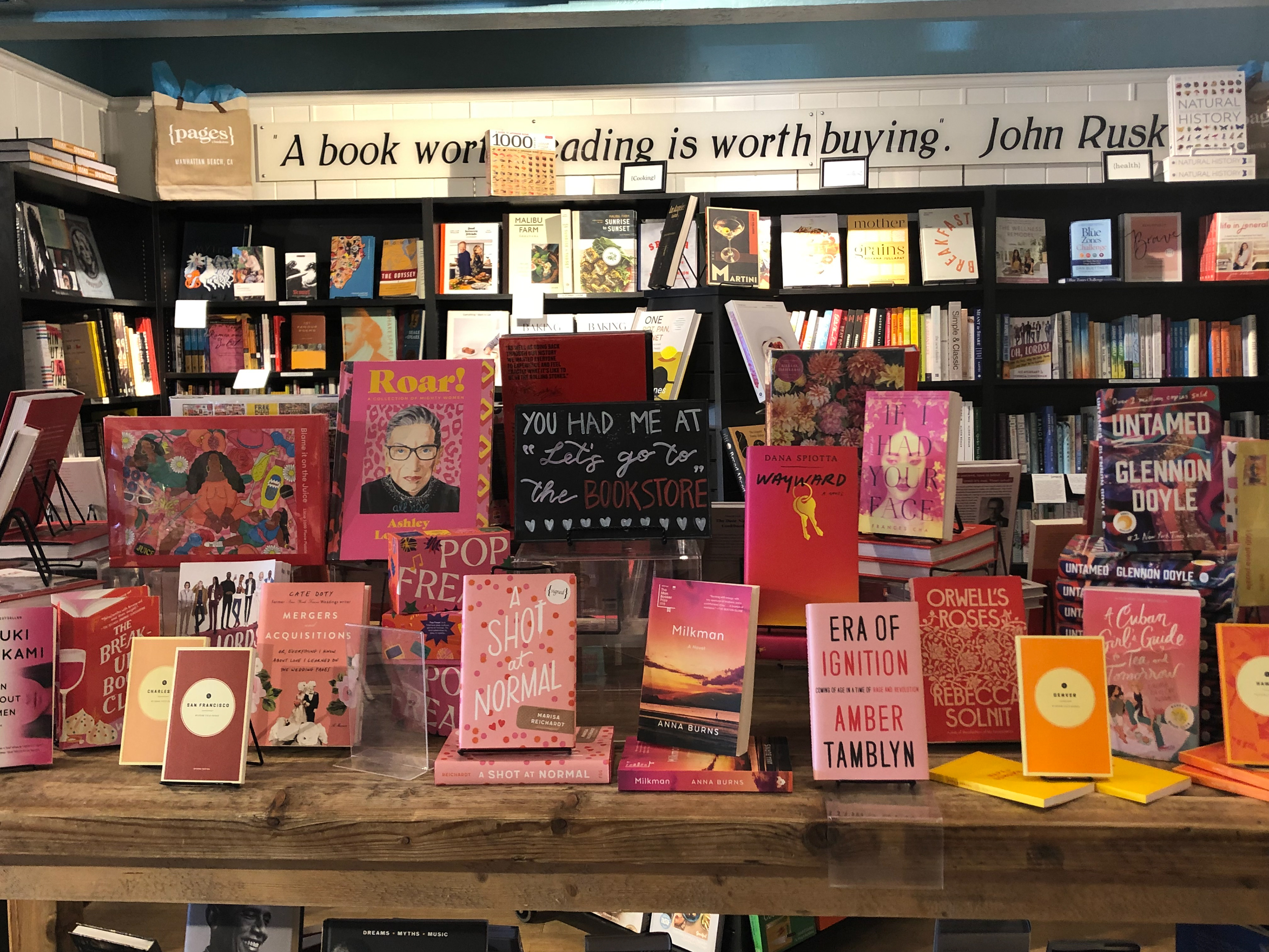table display for Valentine's Day