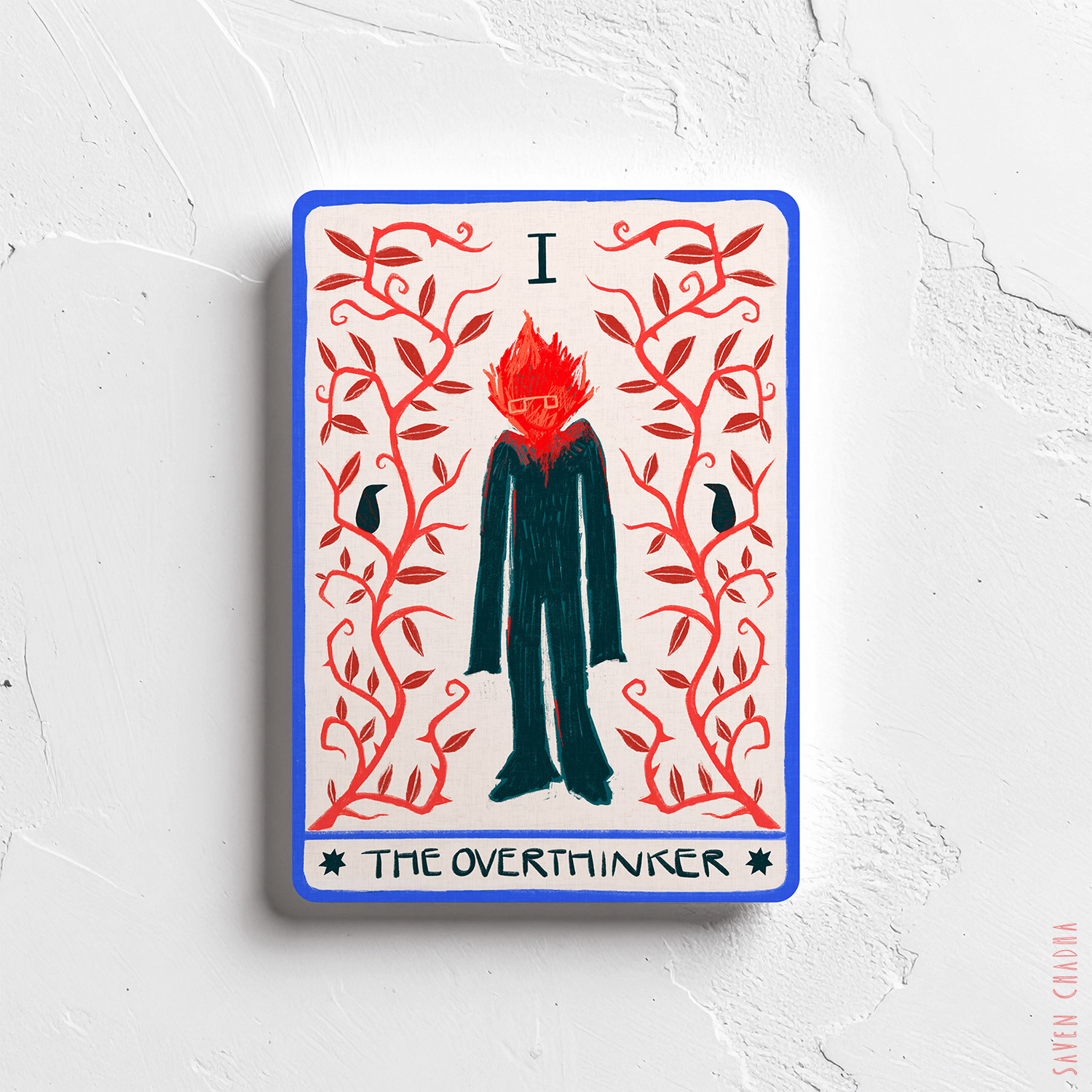 The Overthinker Oracle Card Print, 2025