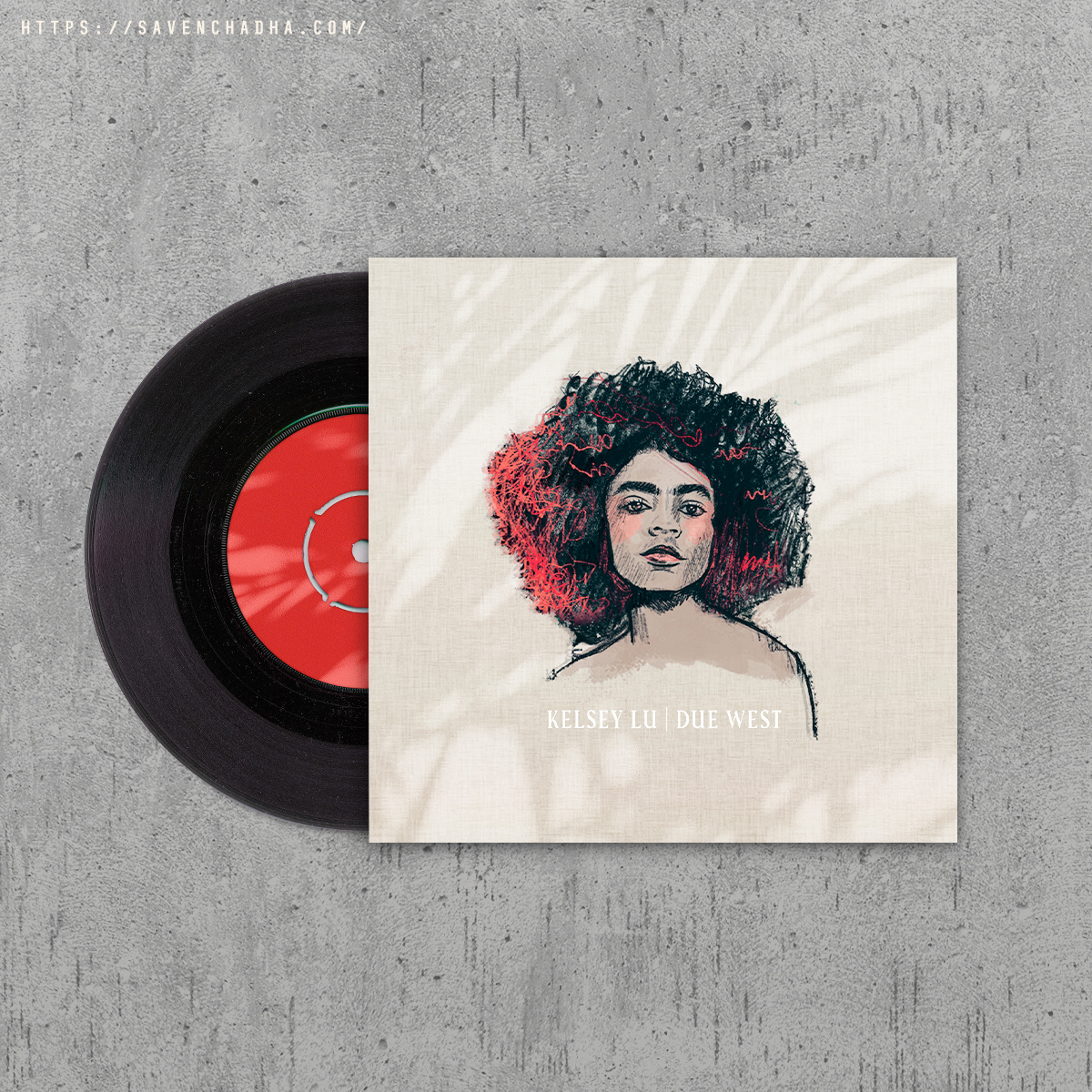 Kelsey Lu vinyl artwork mock-up, 2022
