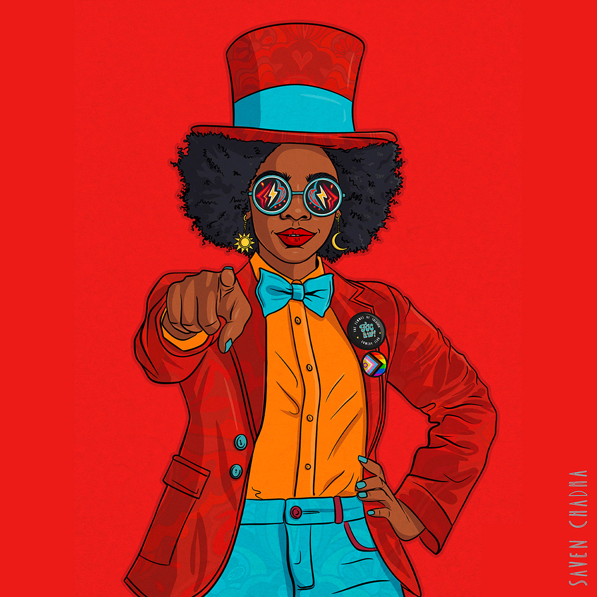 Auntie Foc, illustration, 2025