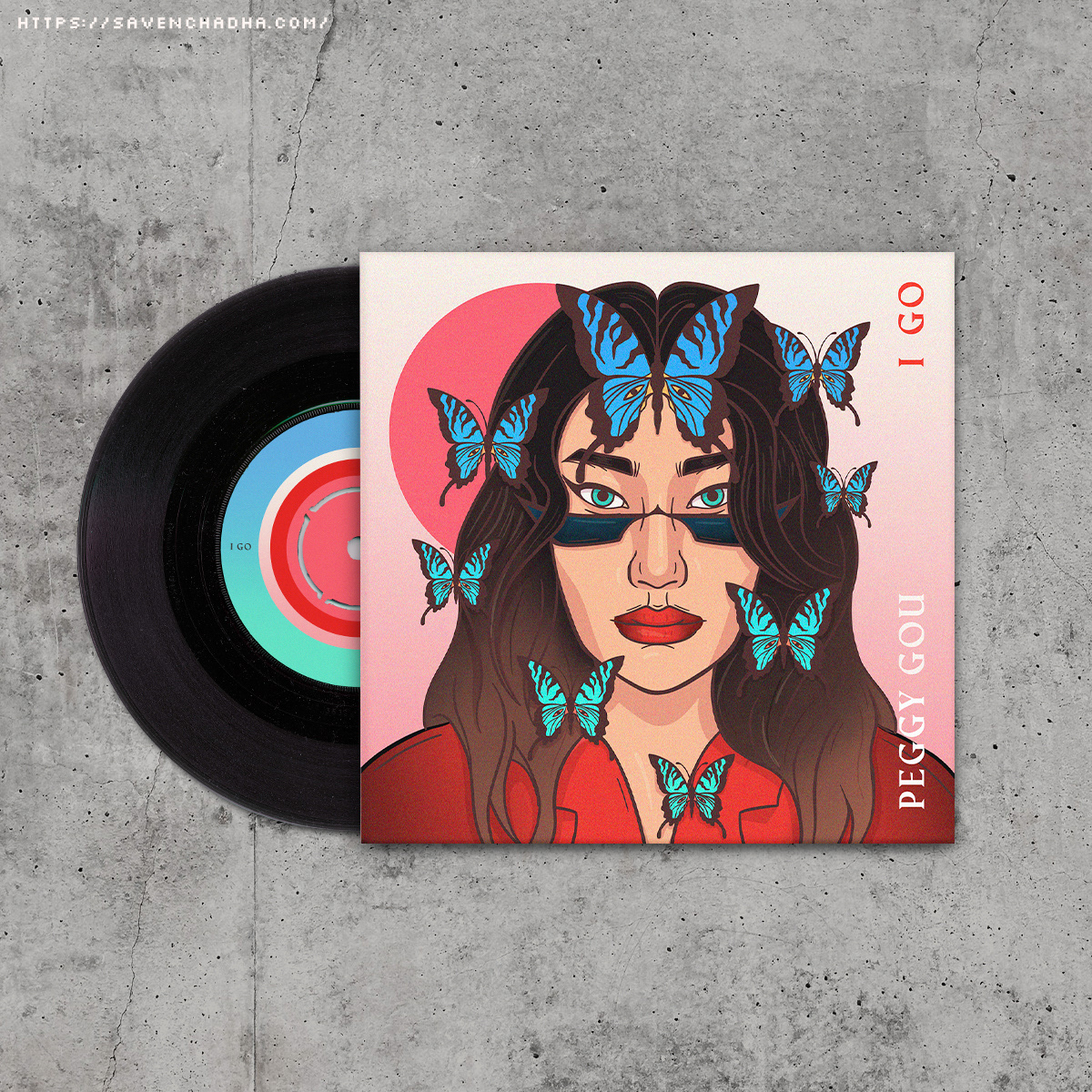 Peggy Gou Vinyl Cover Mock-Up, 2020