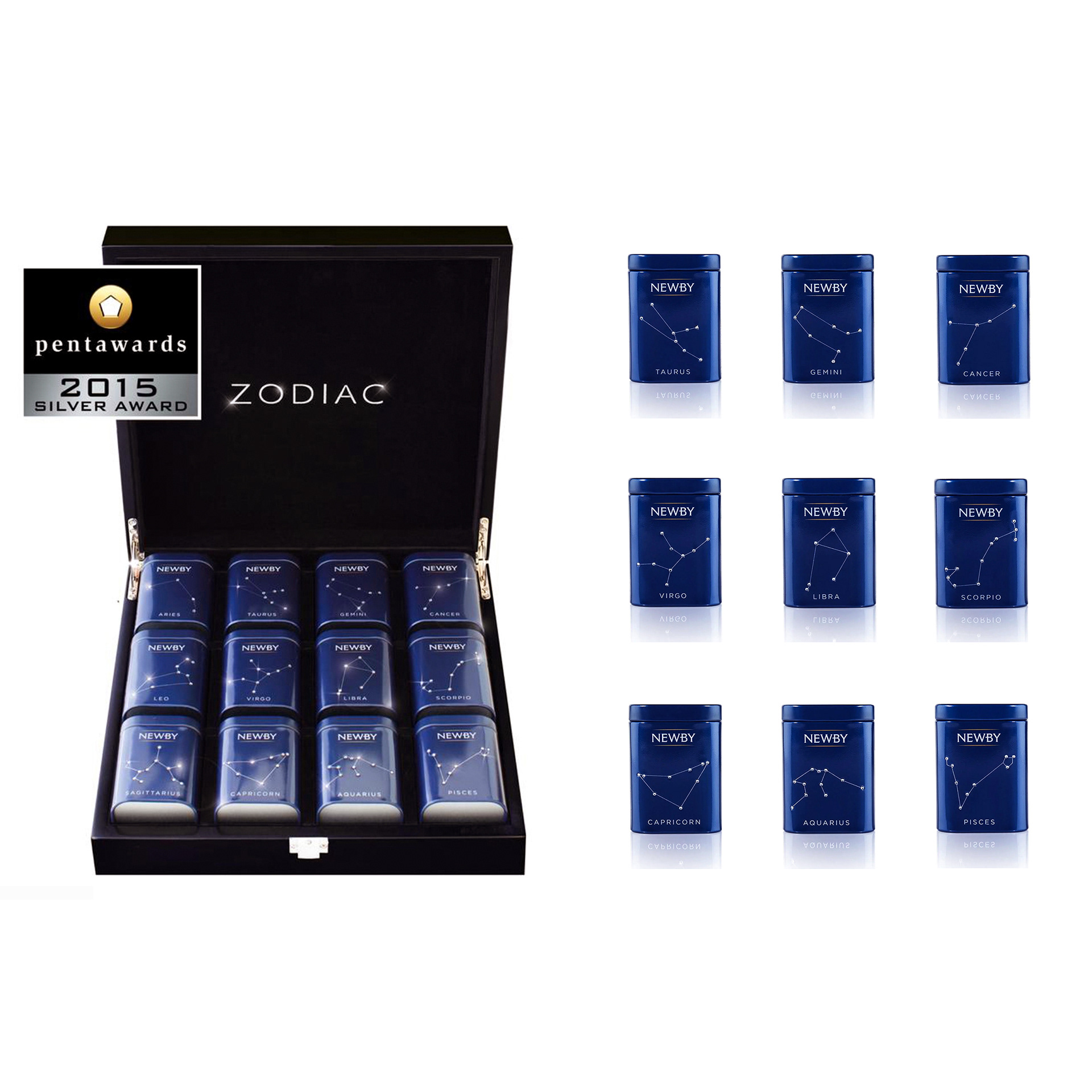 Swarovski Crystal Zodiac Tea Collection, 2013
