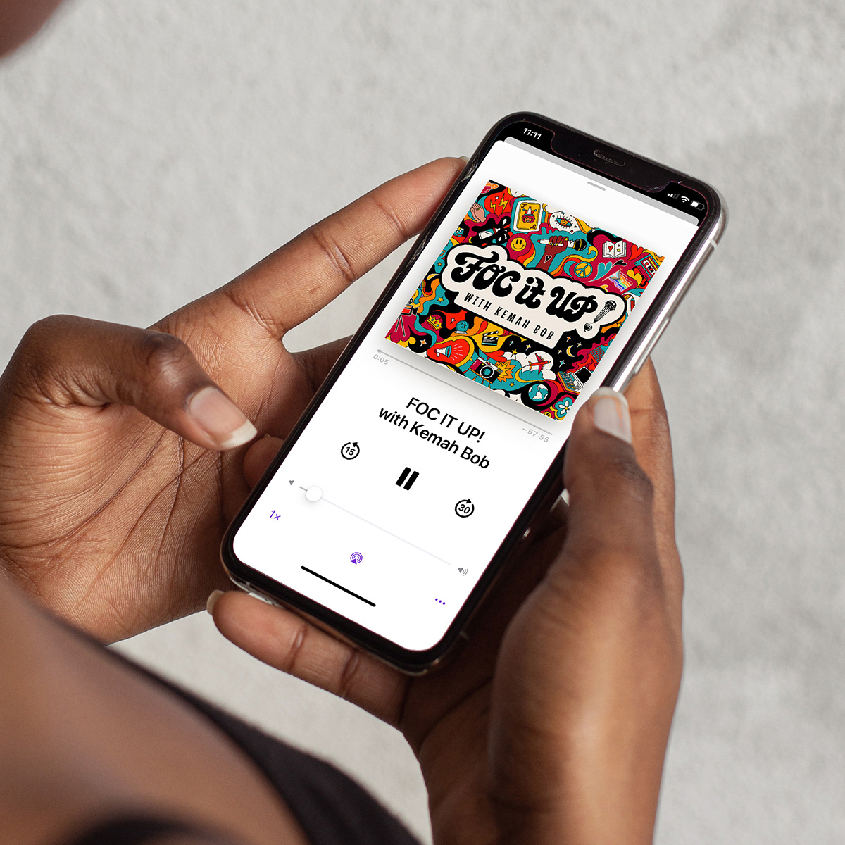Podcast cover design + illustration, 2022