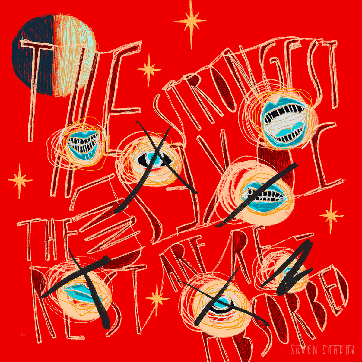 The Strongest Joke, Experimental Illustration, 2022