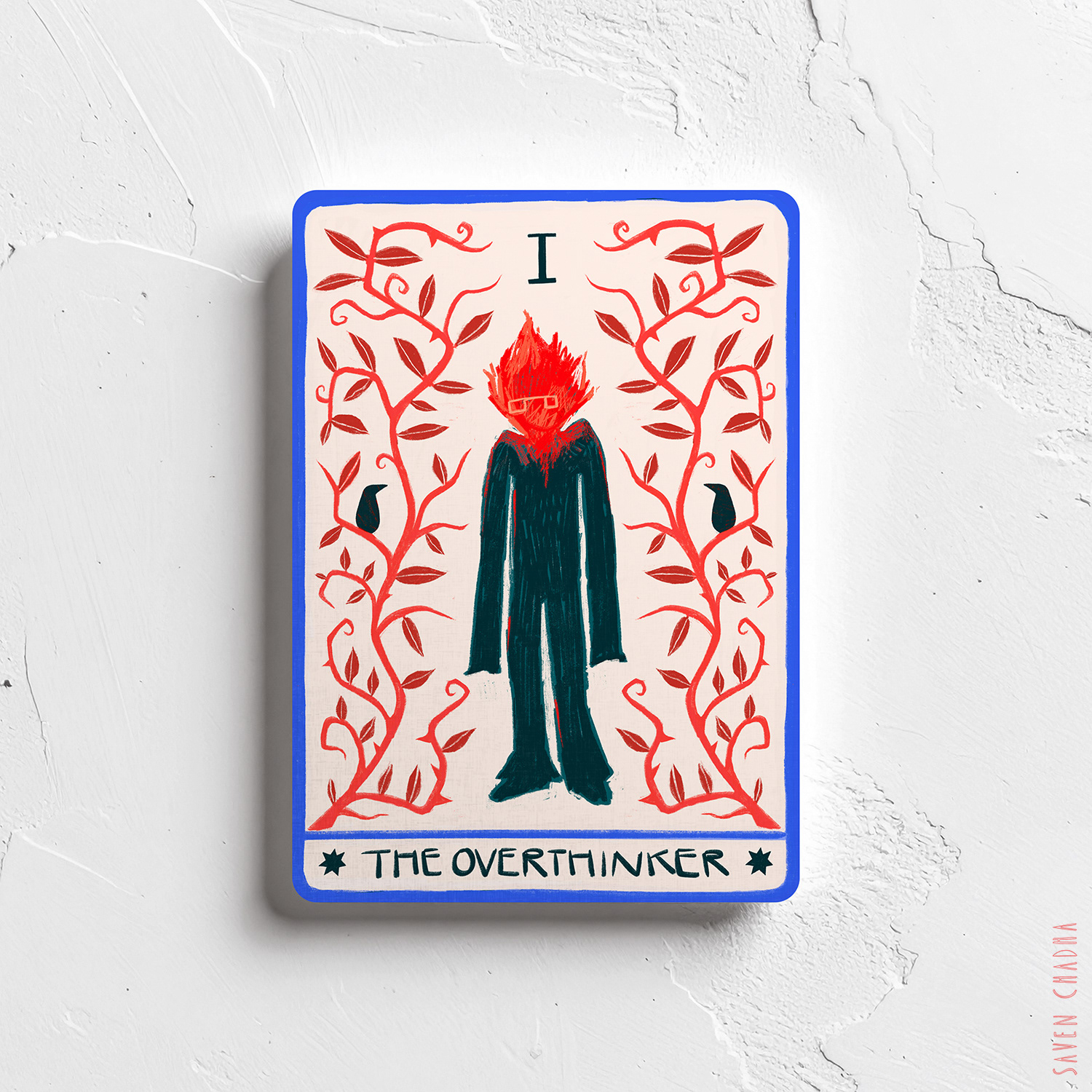 The Overthinker Oracle Card Print, 2025