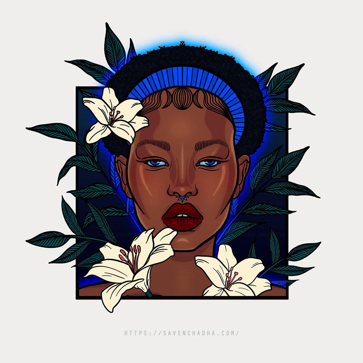 Maya With Lillies, 2022