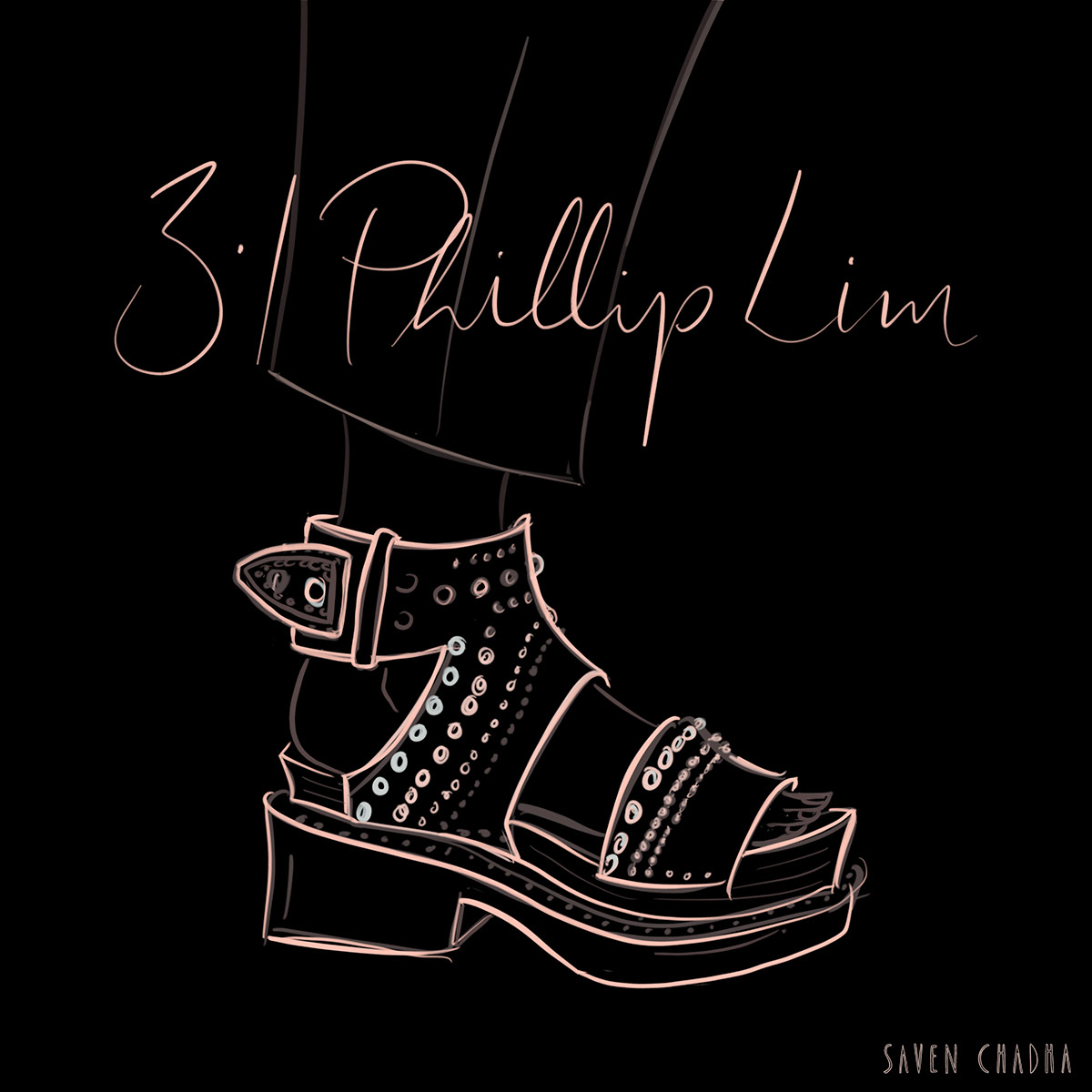 3.1 Phillip Lim, fashion illustration, 2017