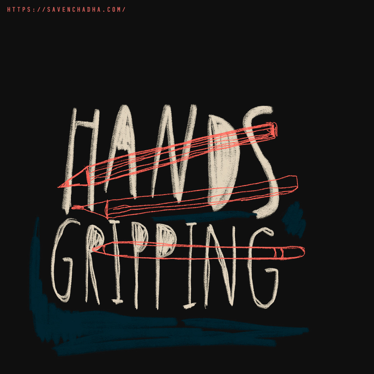 Hands Gripping Pens, 2020