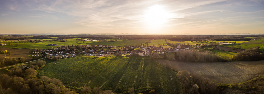 photo vue aérienne panoramique de St-Eloi