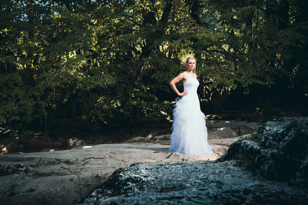 shooting de la Mariée en plein air