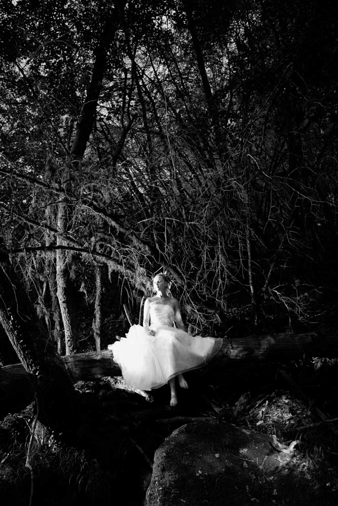 photo de la mariée du Bugey en noir et blanc
