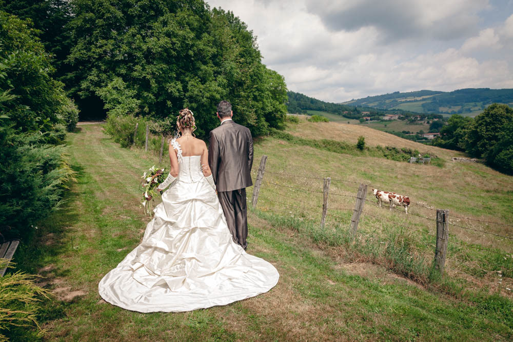 photo de mariage dans la région Lyonnaise sur les hauteurs des Monts d'Or