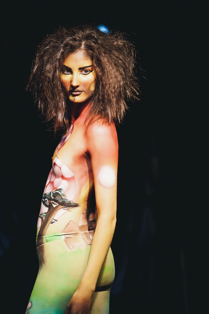 photo body painting sauvage