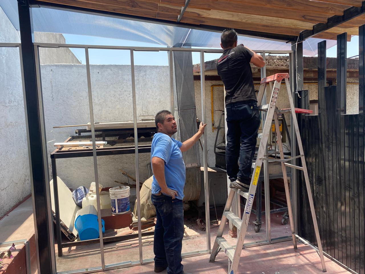 Construcción de pérgola | Cantina La Coyoacana 