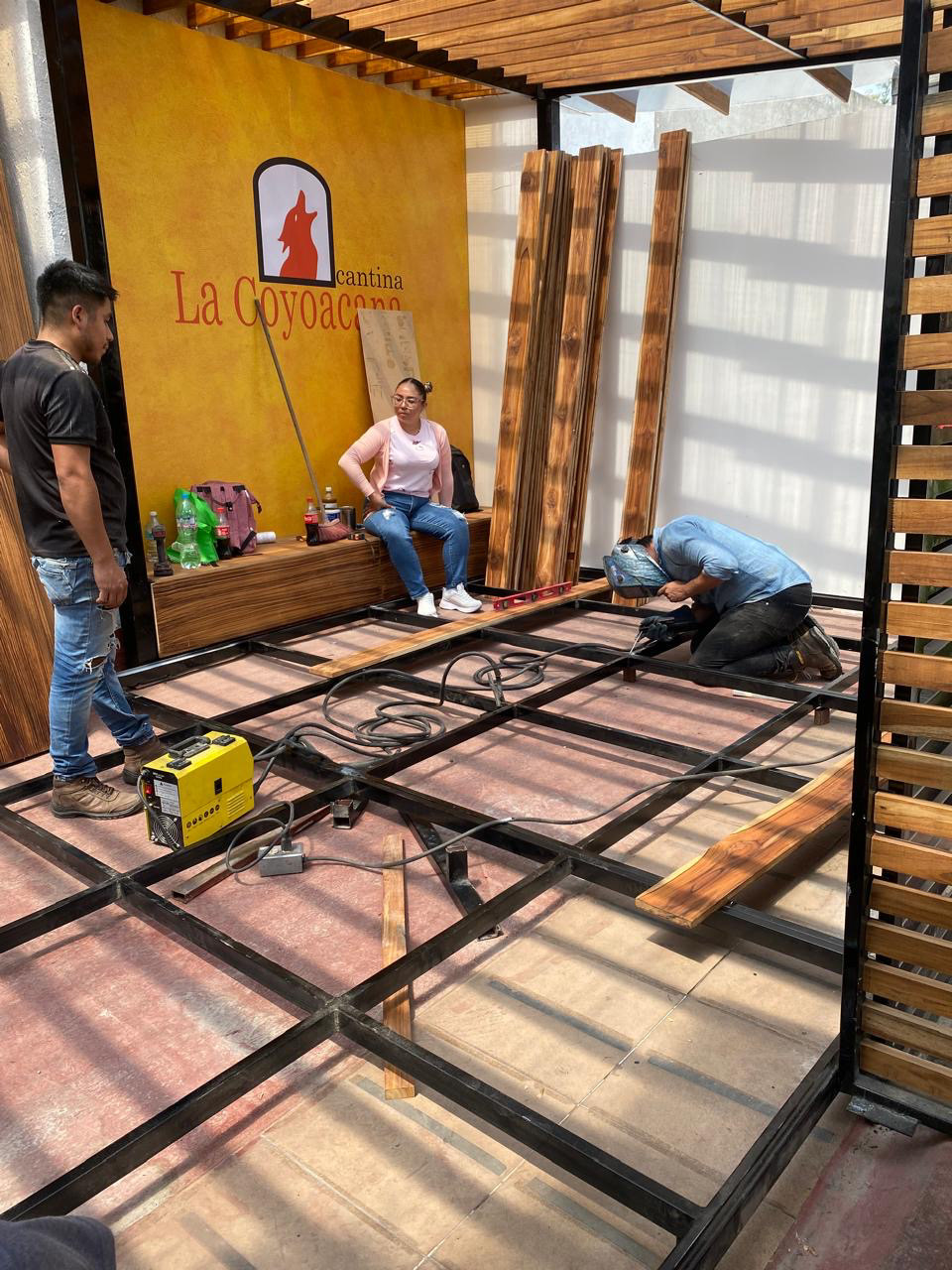 Construcción de pérgola | Cantina La Coyoacana 