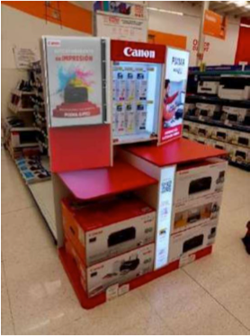 Montaje en punto de venta Canon 