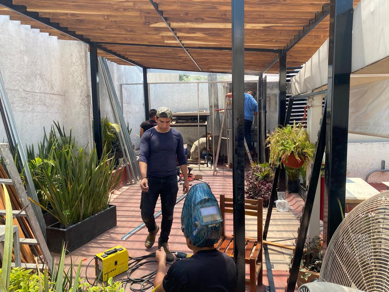 Construcción de pérgola | Cantina La Coyoacana 