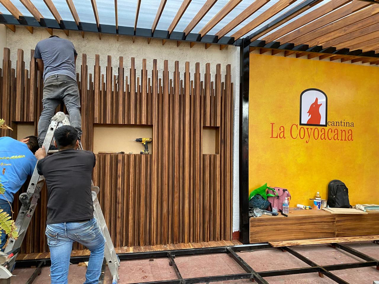 Construcción de pérgola | Cantina La Coyoacana 
