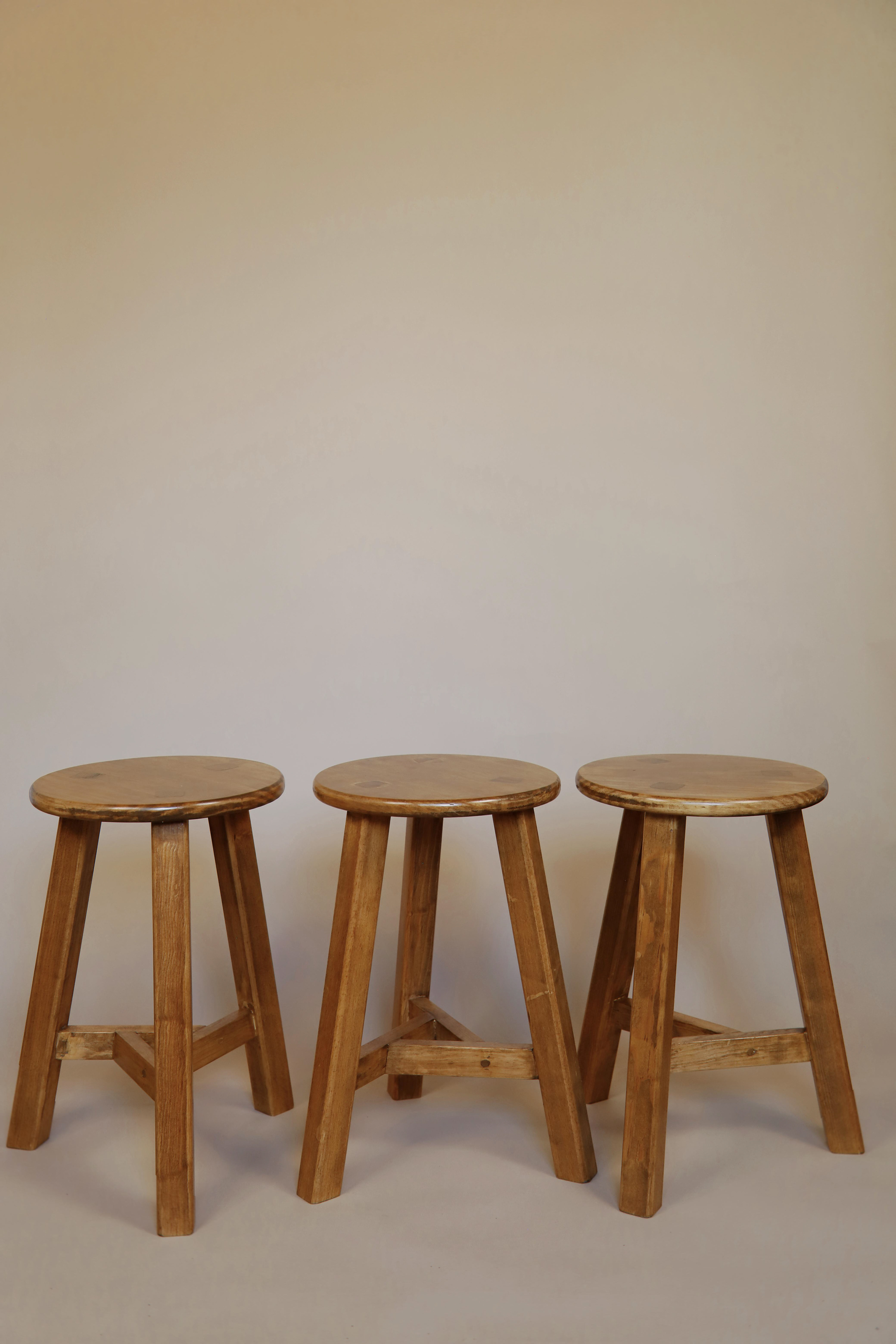 taburetes de madera